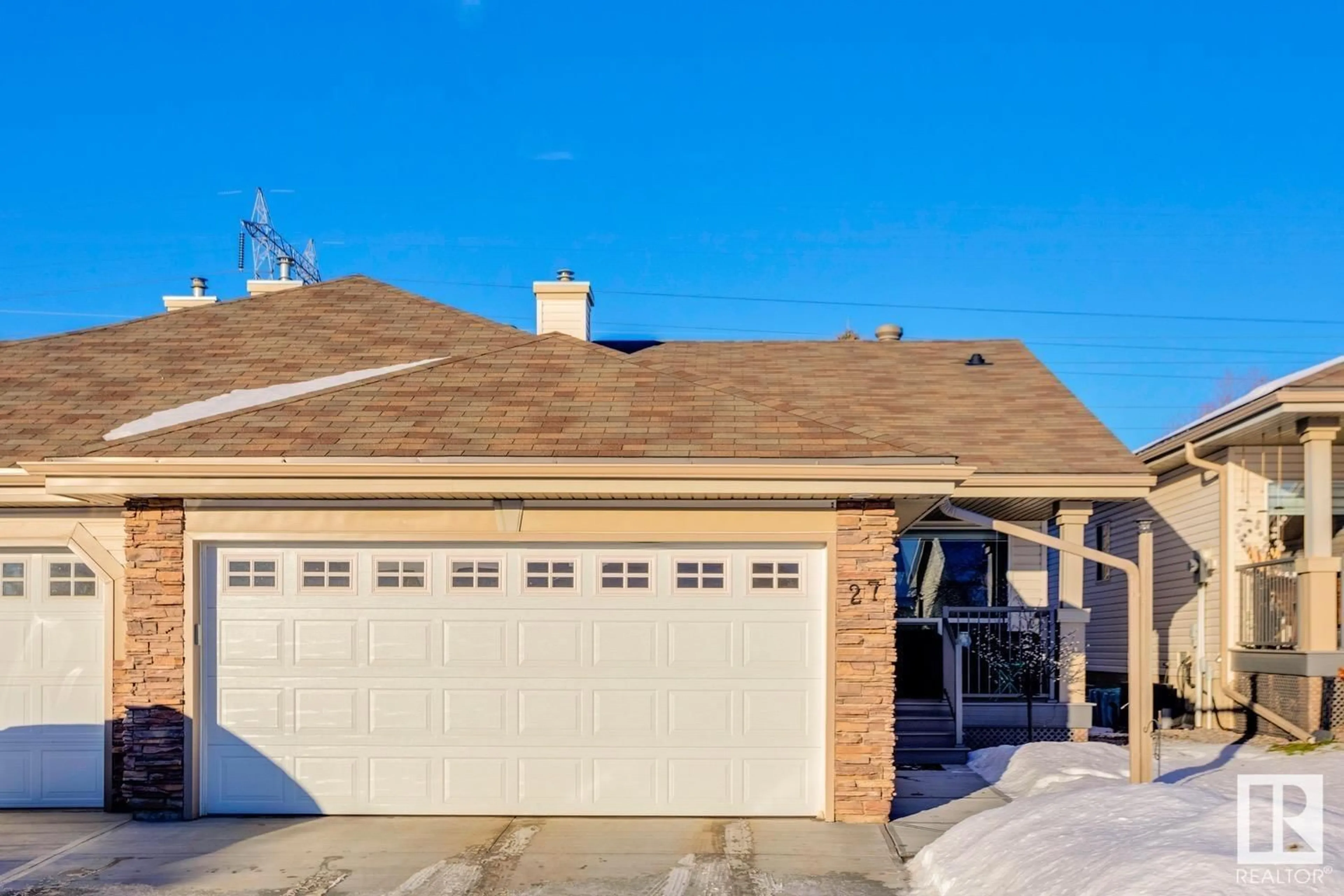 Home with vinyl exterior material, street for #27 4 HERITAGE WY, St. Albert Alberta T8N6W3