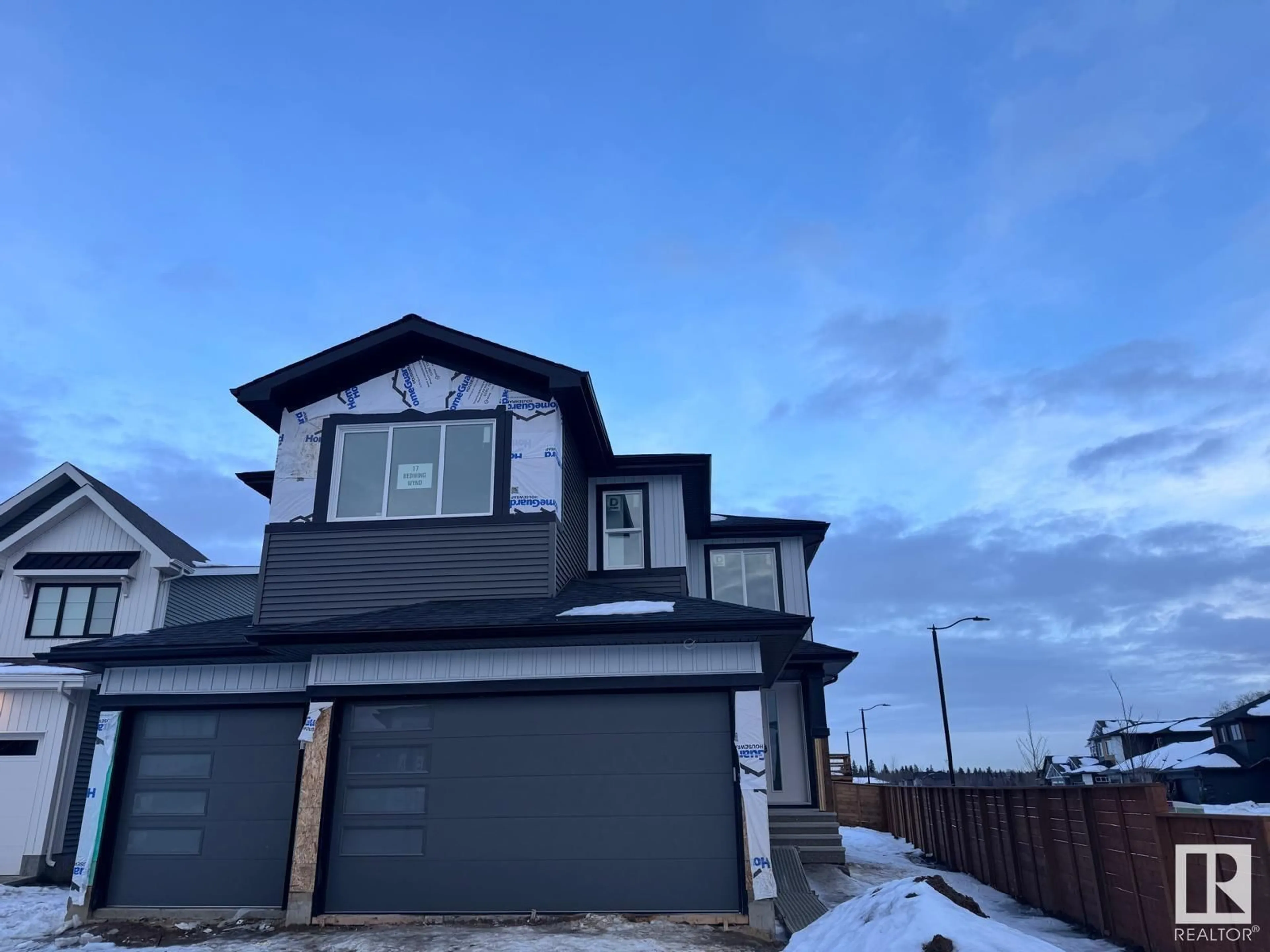 Home with vinyl exterior material, street for 17 REDWING WD, St. Albert Alberta T8N8B7