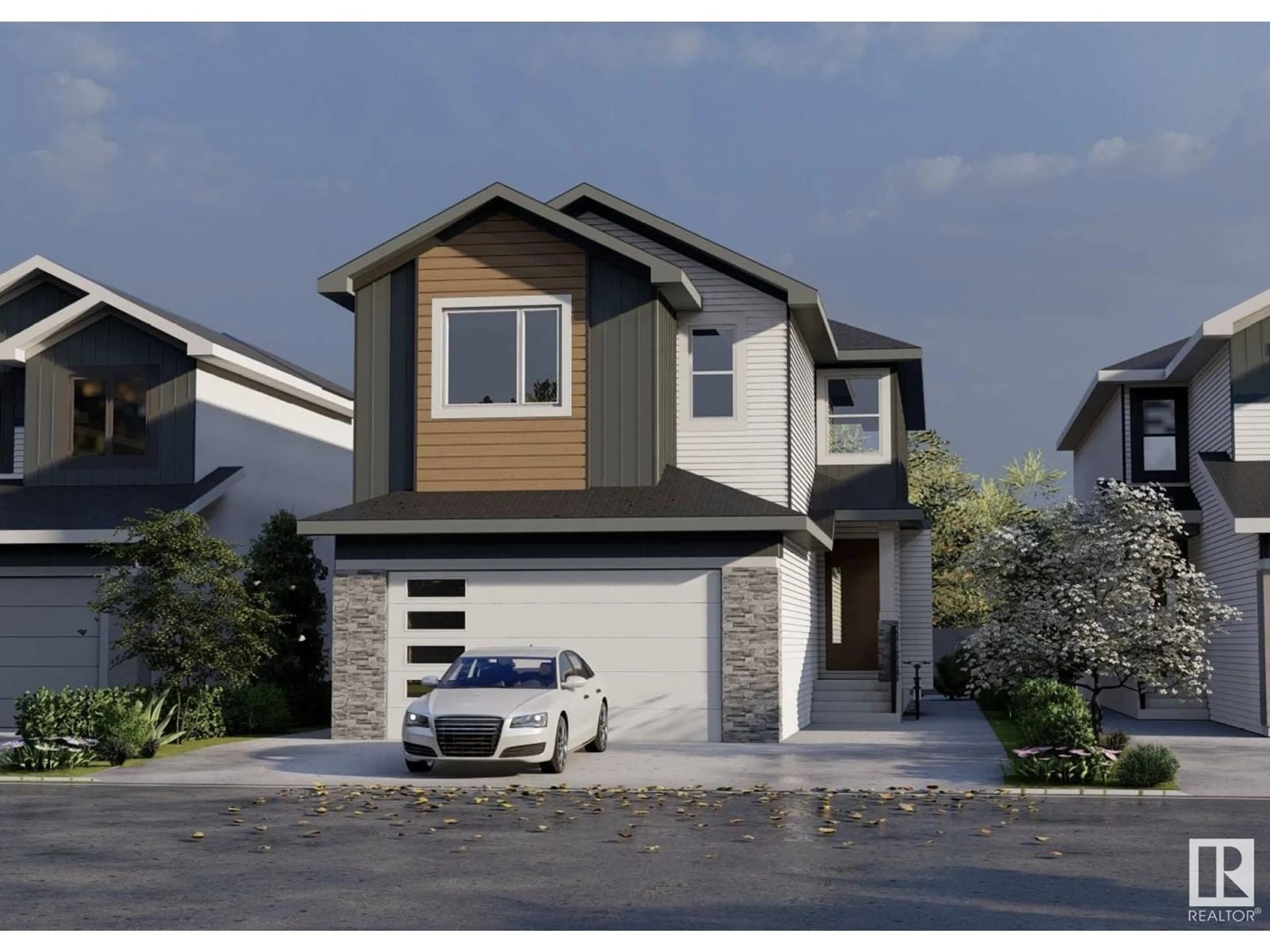 Home with vinyl exterior material, street for 11 REDPOLL WD, St. Albert Alberta T8N8B7