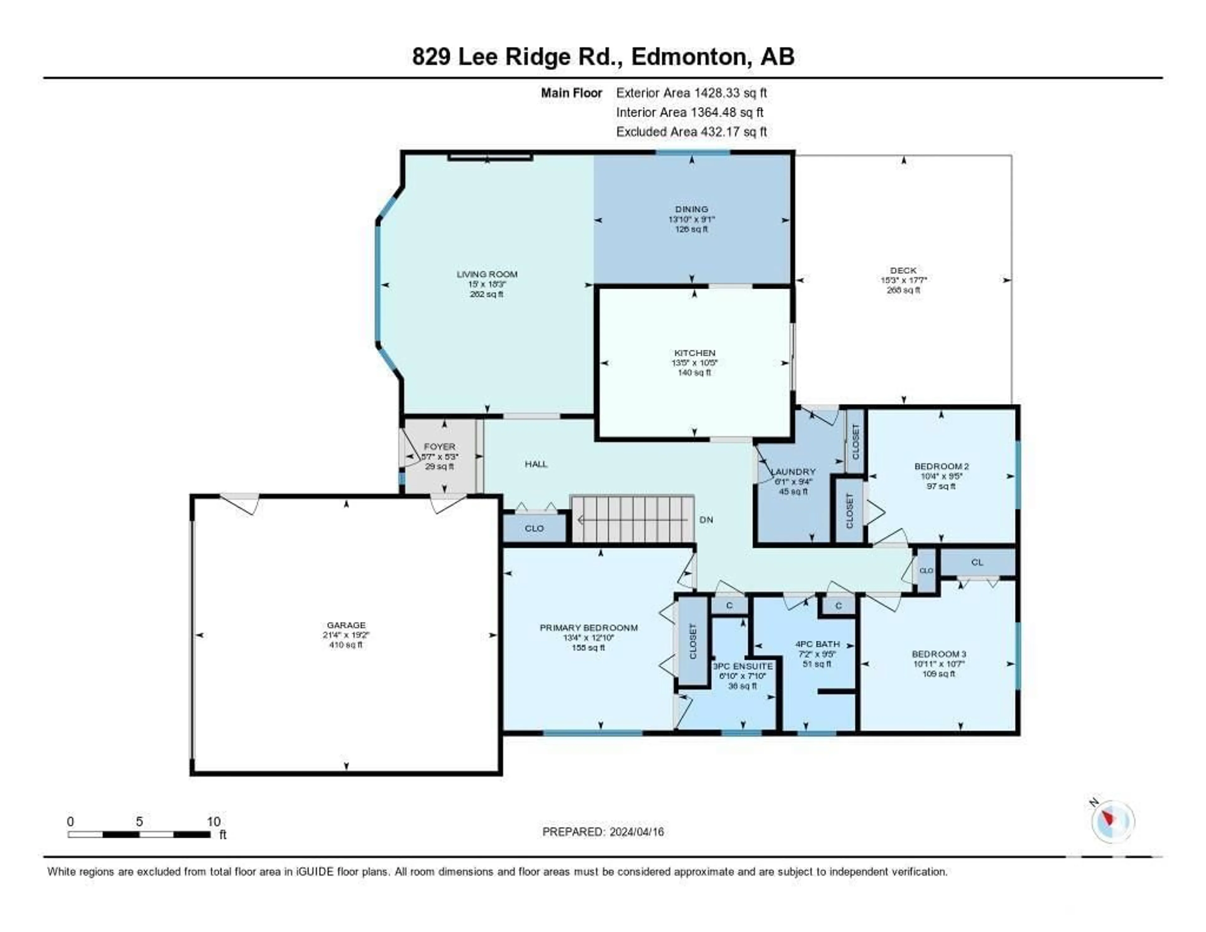 Floor plan for 829 LEE RIDGE RD NW, Edmonton Alberta T6K0P9