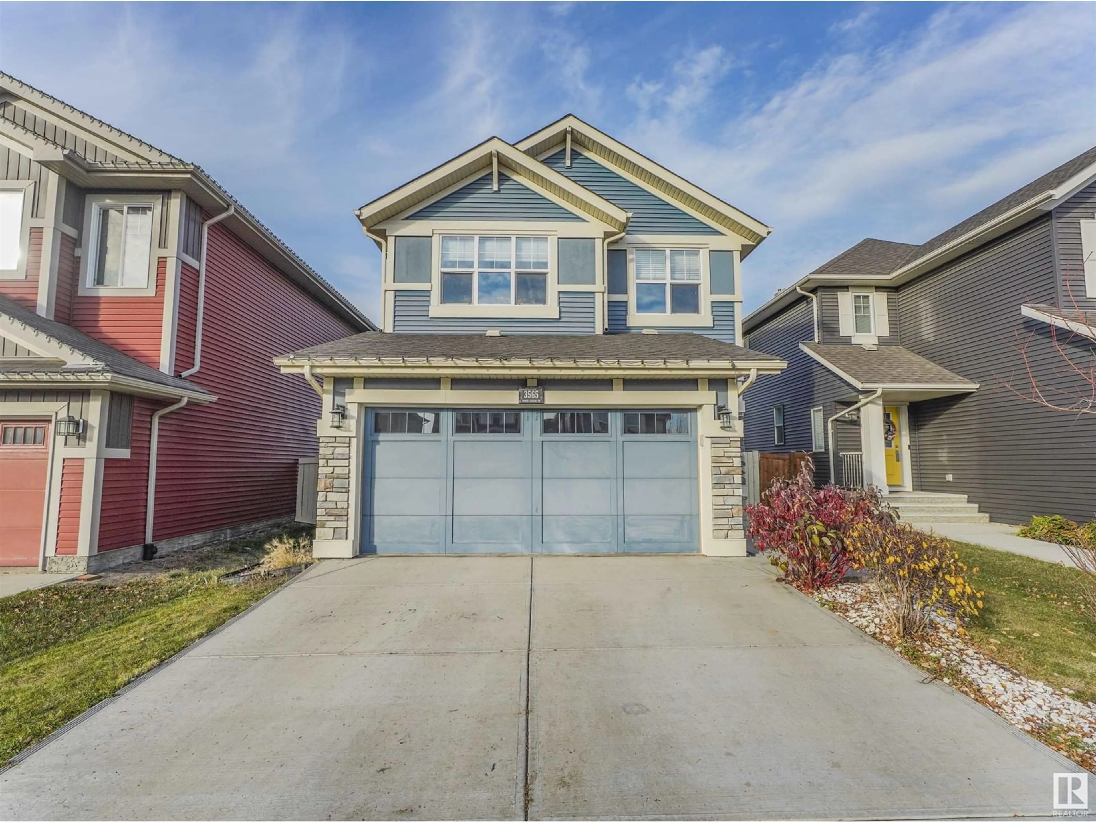 Home with vinyl exterior material, street for 3565 CHERRY LANDING LD SW, Edmonton Alberta T6X2B5