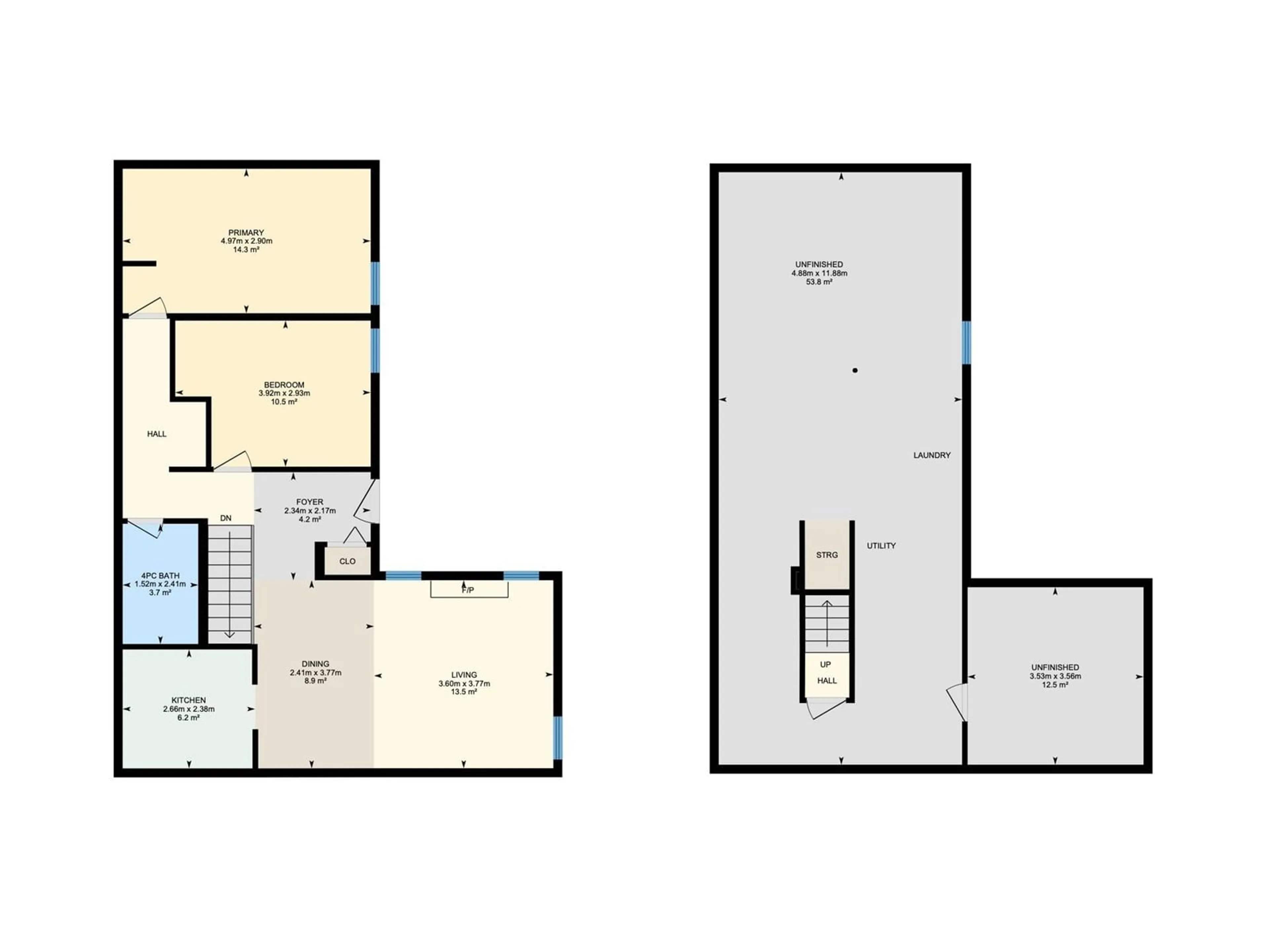 Floor plan for 17011 109 ST NW, Edmonton Alberta T5X3E2