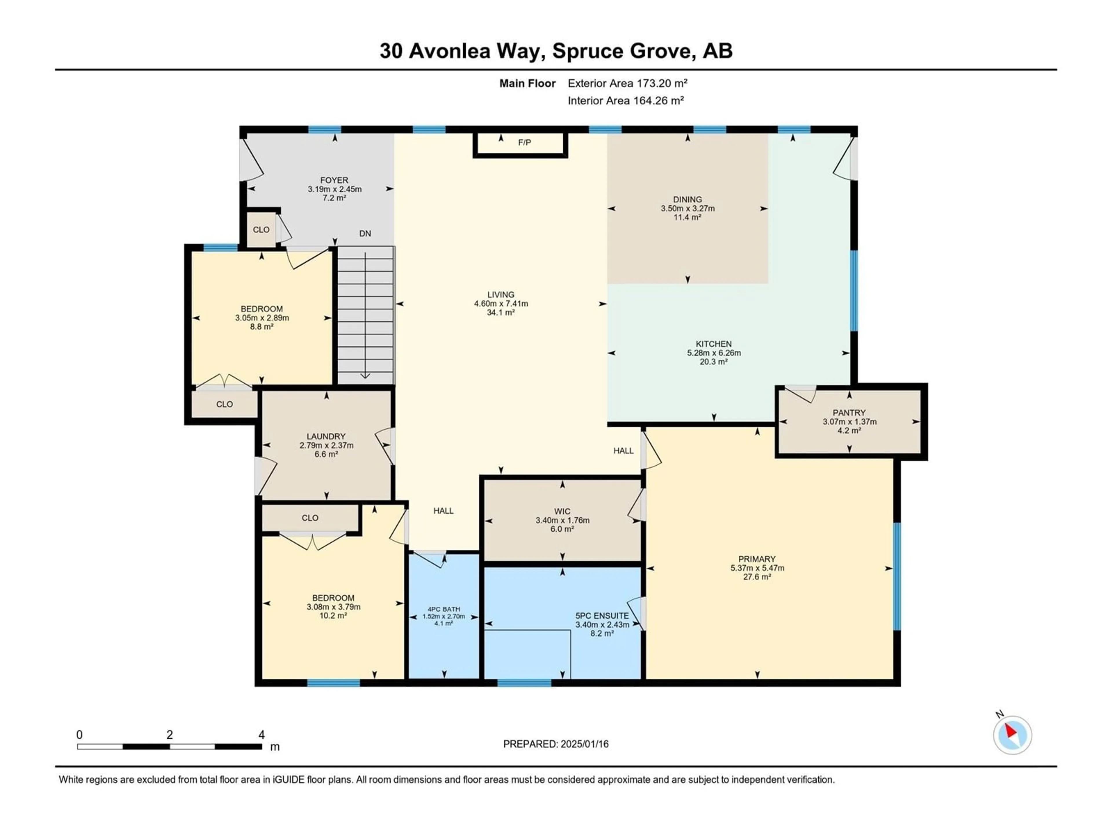 Floor plan for 30 Avonlea Way, Spruce Grove Alberta T7X0Y3