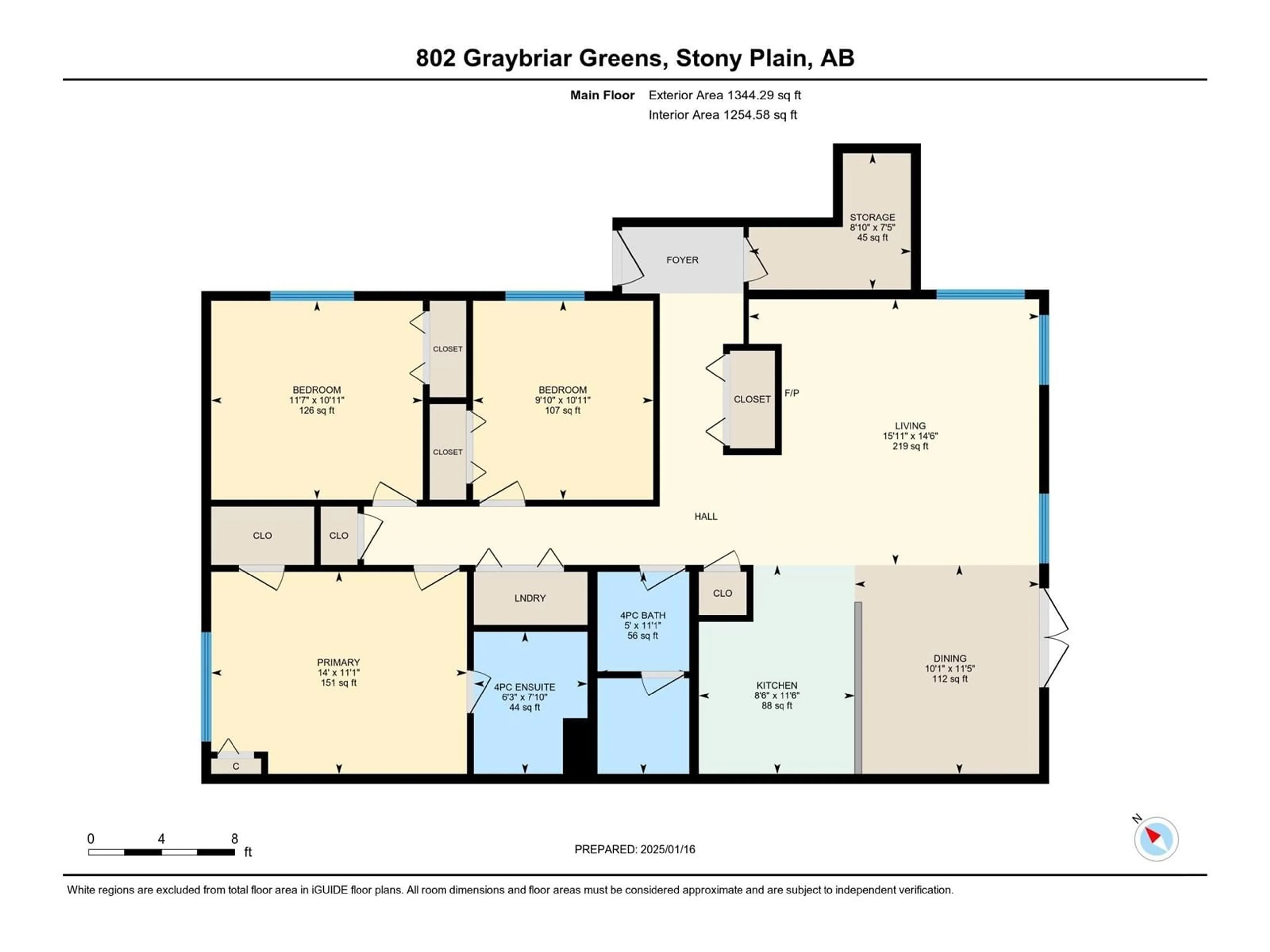 Floor plan for 802 GRAYBRIAR GR, Stony Plain Alberta T7Z0G1