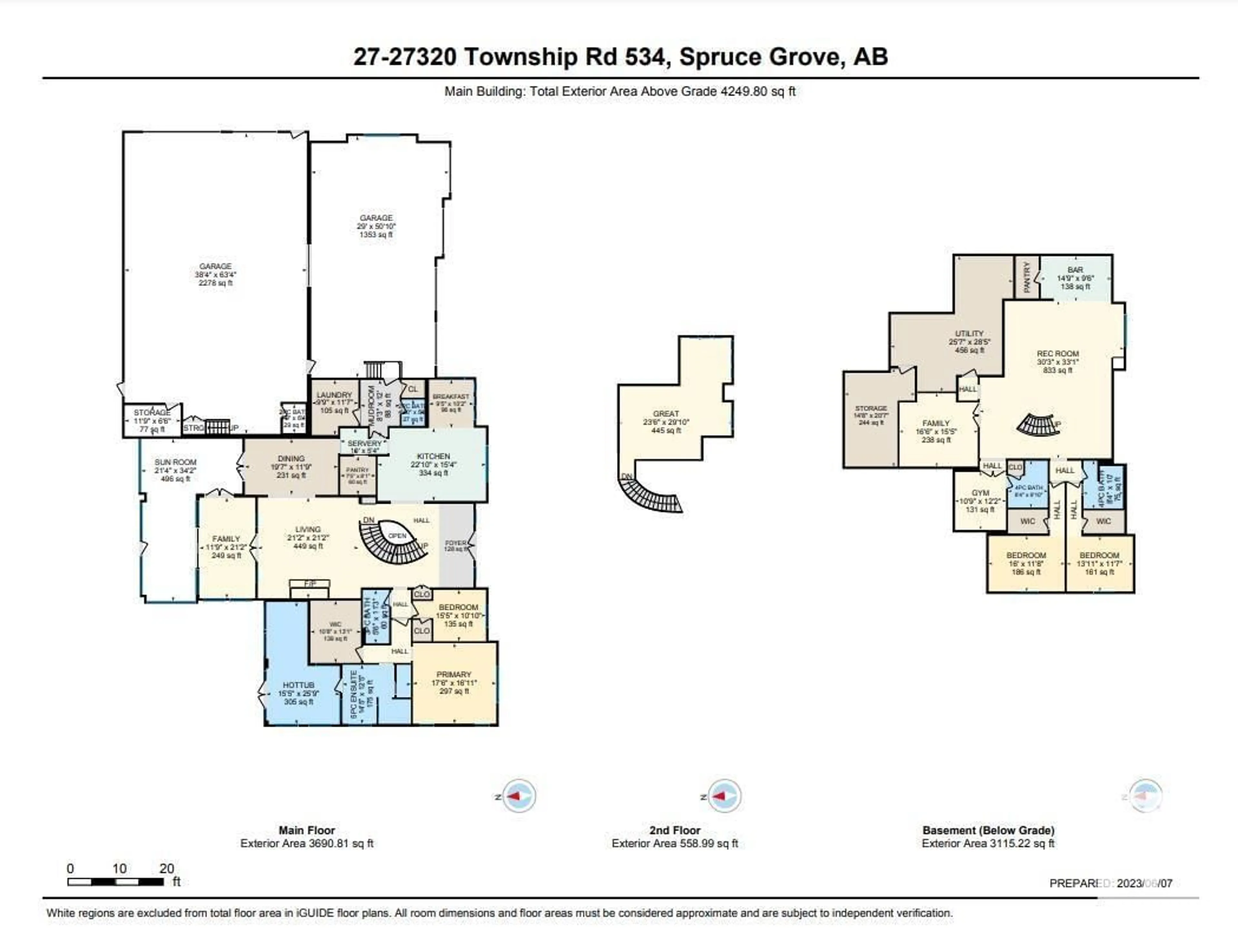 Floor plan for 27 27320 TWP RD 534, Rural Parkland County Alberta T7X3R9