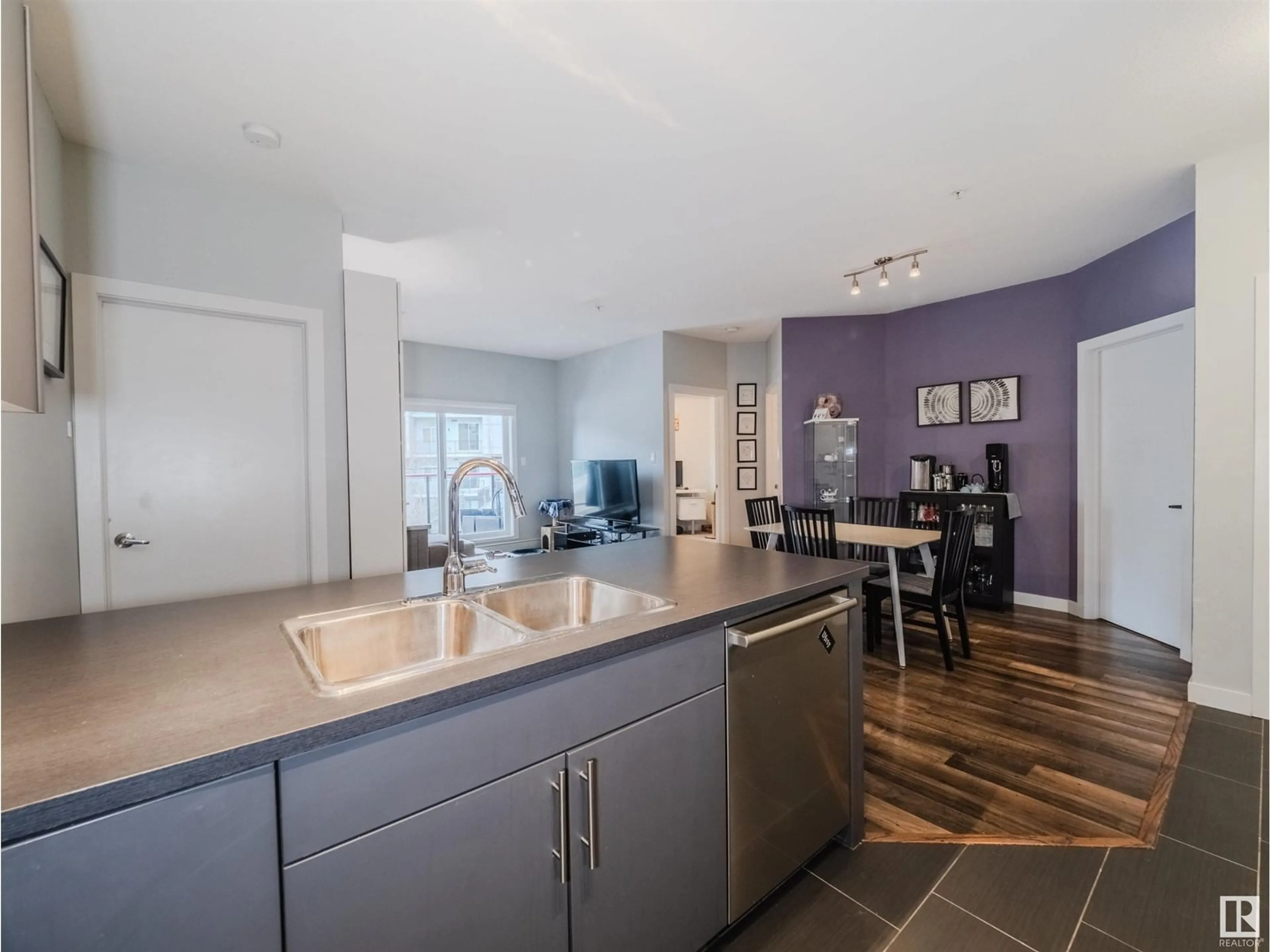 Open concept kitchen, unknown for #211 10611 117 ST NW, Edmonton Alberta T5H0G6