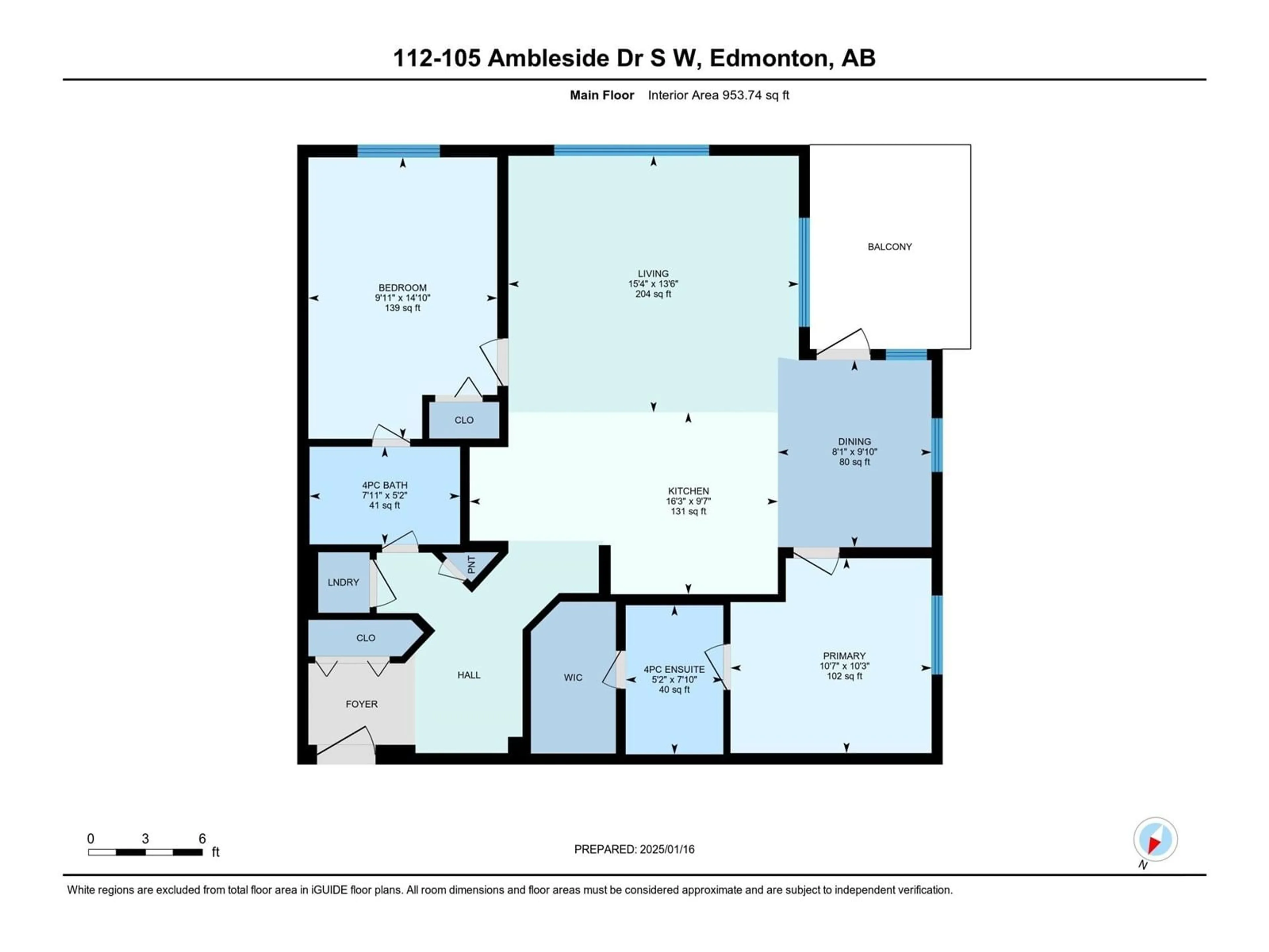 Floor plan for #112 105 AMBLESIDE DR SW, Edmonton Alberta T6W0J4