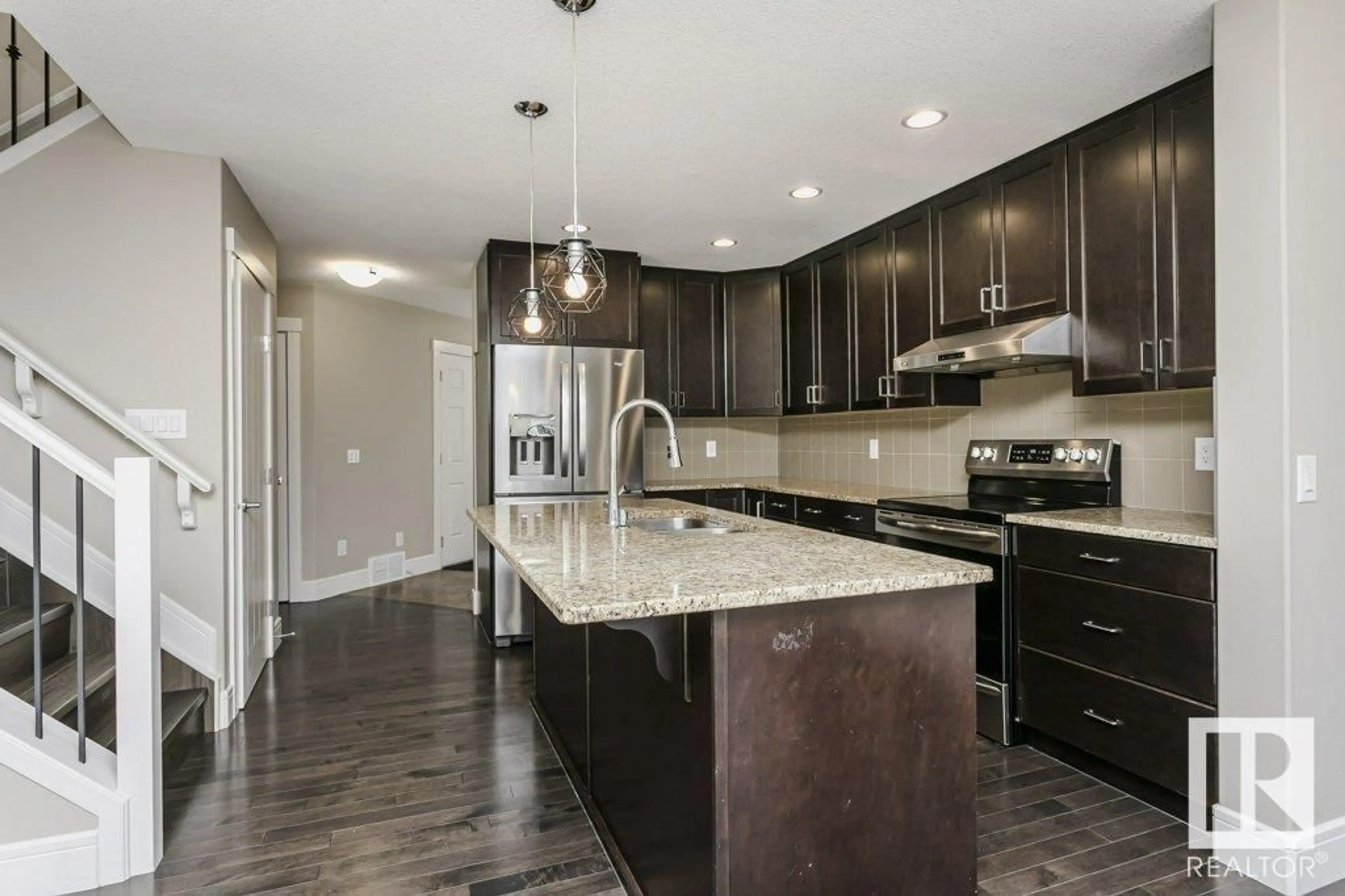 Open concept kitchen, ceramic/tile floor for 548 175A ST SW, Edmonton Alberta T6W2L3