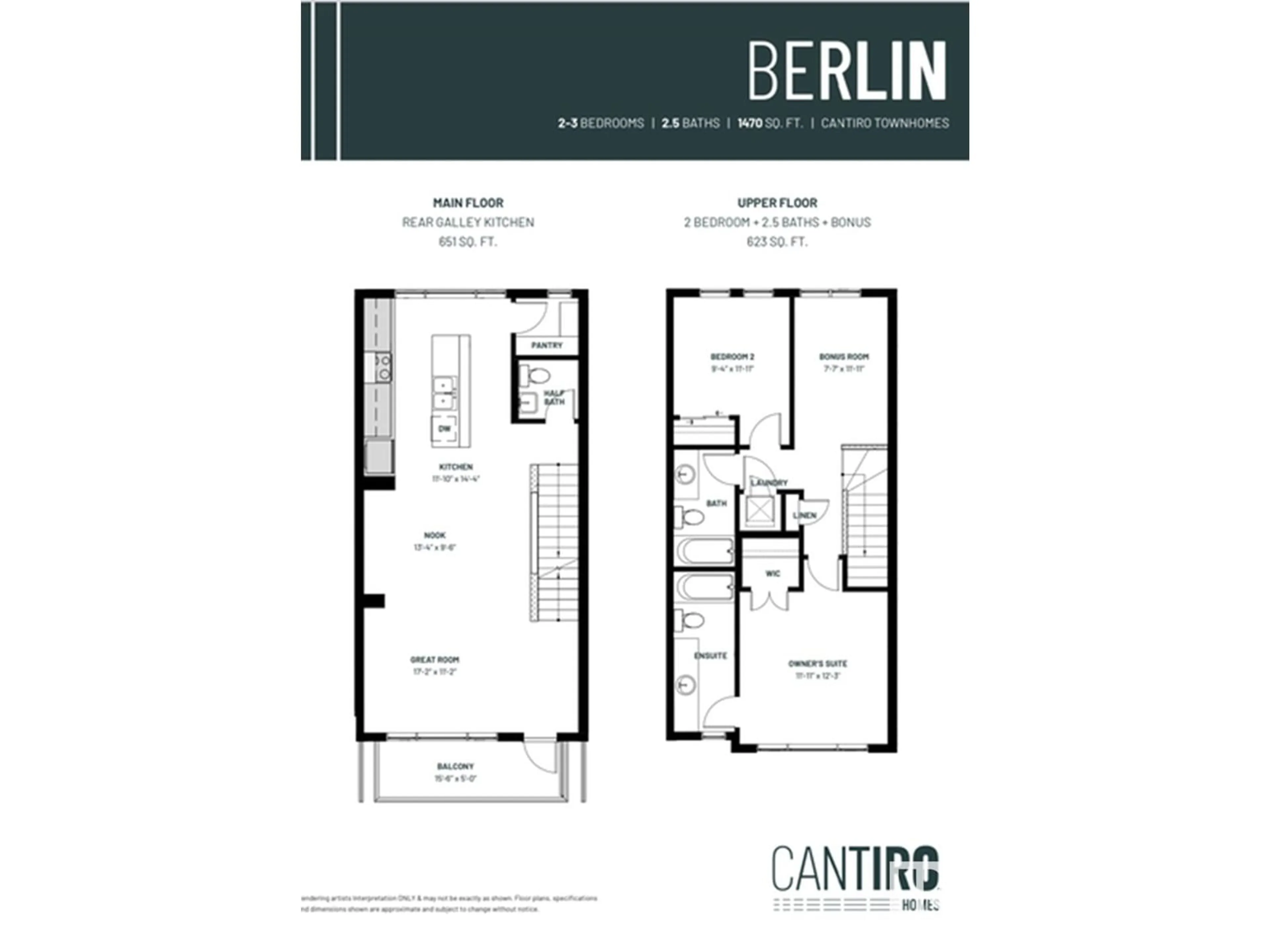 Floor plan for #20 50 EBONY BV, Sherwood Park Alberta T8H2X4