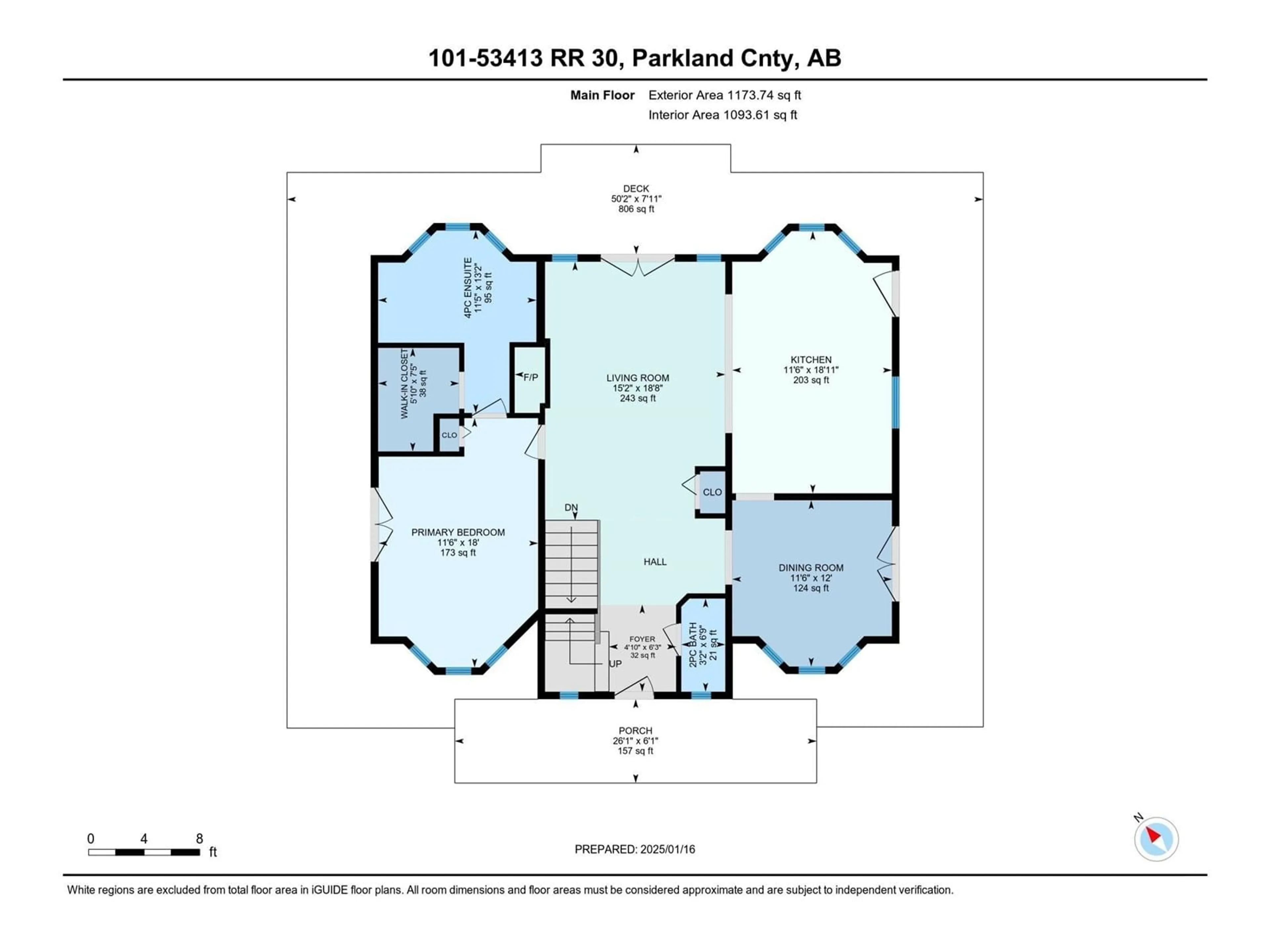 Floor plan for #101 53413 RGE ROAD 30, Rural Parkland County Alberta T7Y0E4