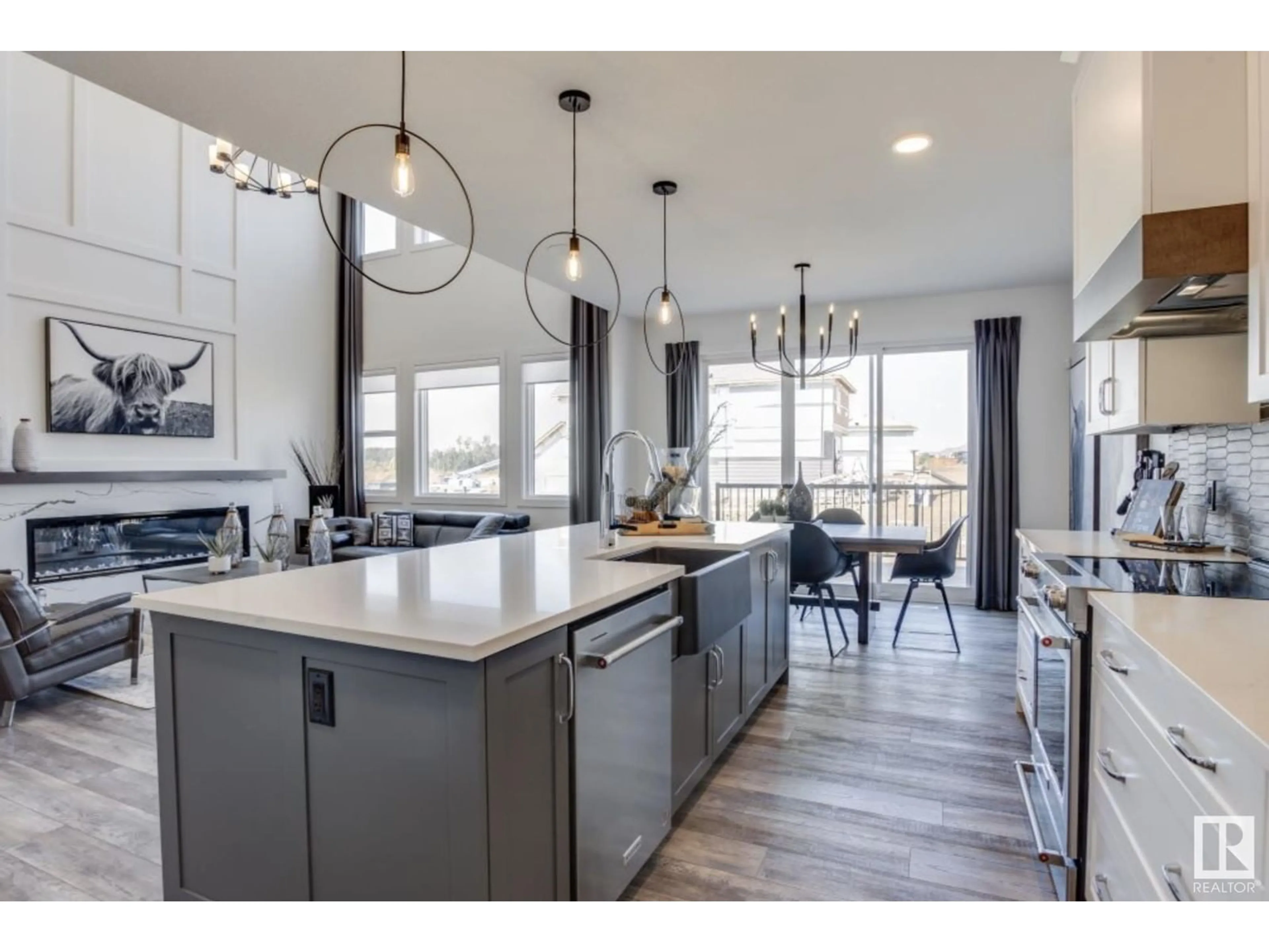 Open concept kitchen, unknown for 2436 206 ST NW, Edmonton Alberta T6M1N6