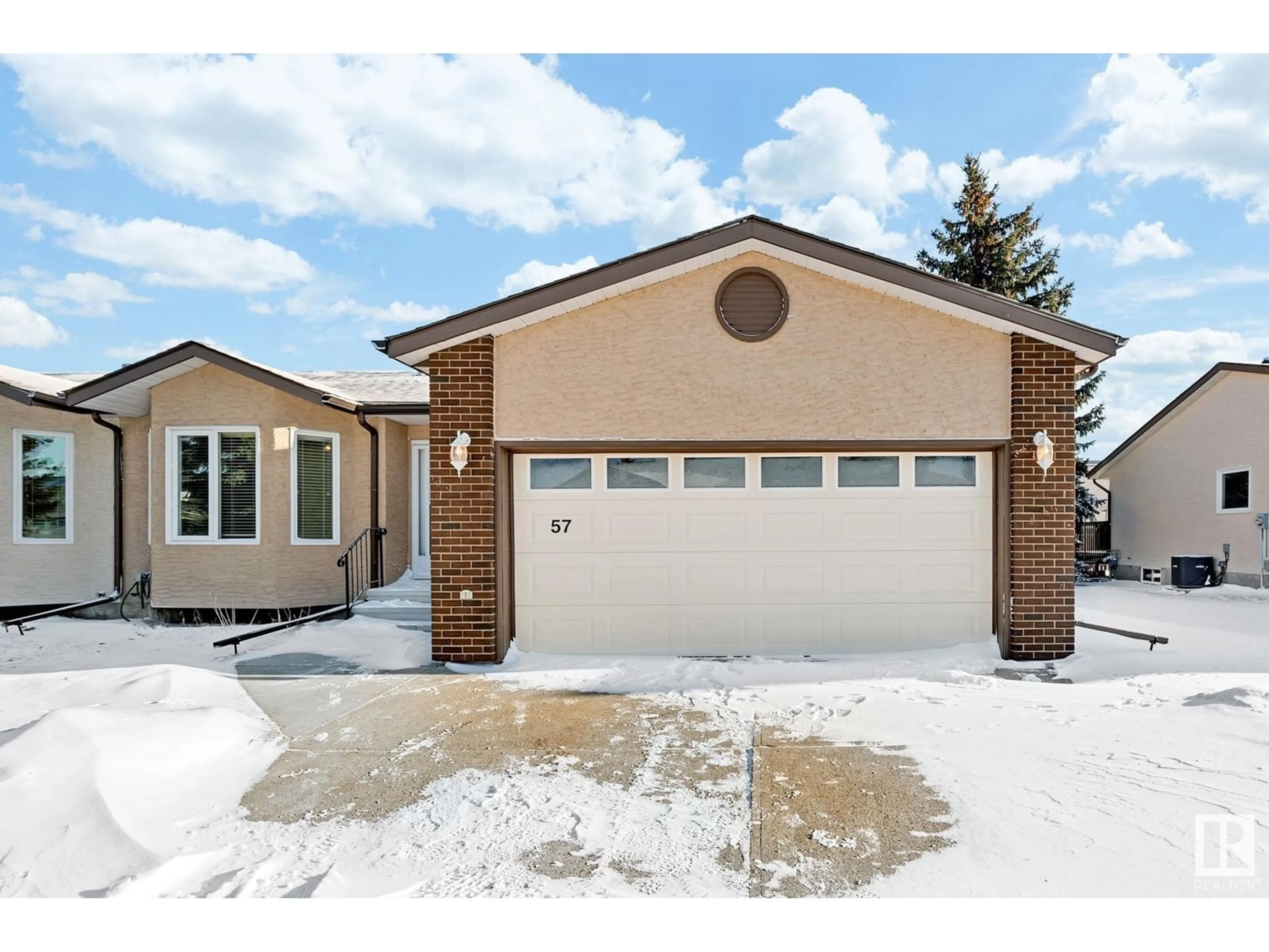 Home with brick exterior material, street for 57 4401 37 ST, Stony Plain Alberta T7Z1L3