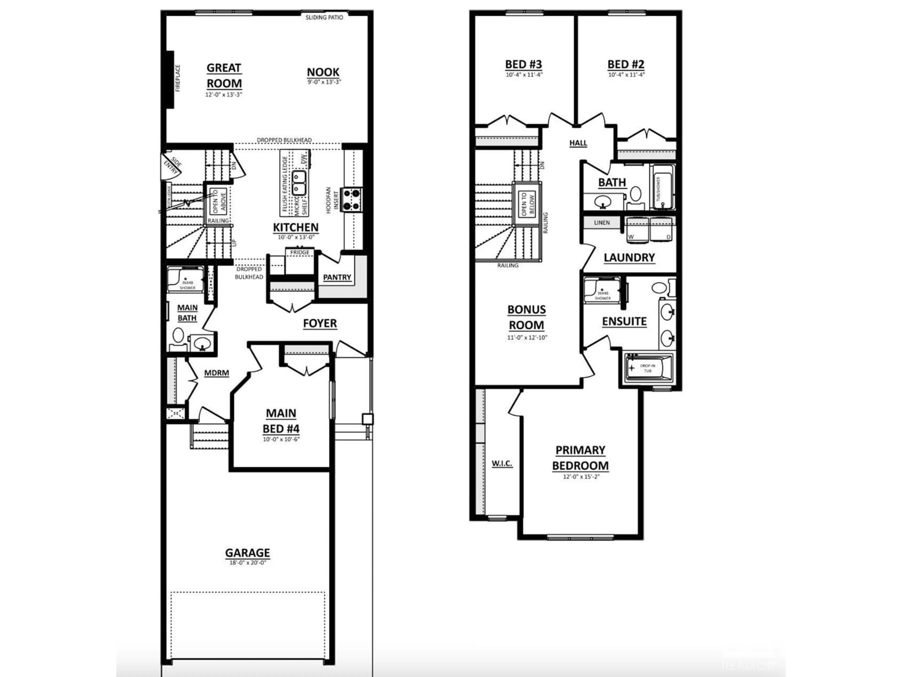 Floor plan for 6423 27 AV SW, Edmonton Alberta T6X1A3