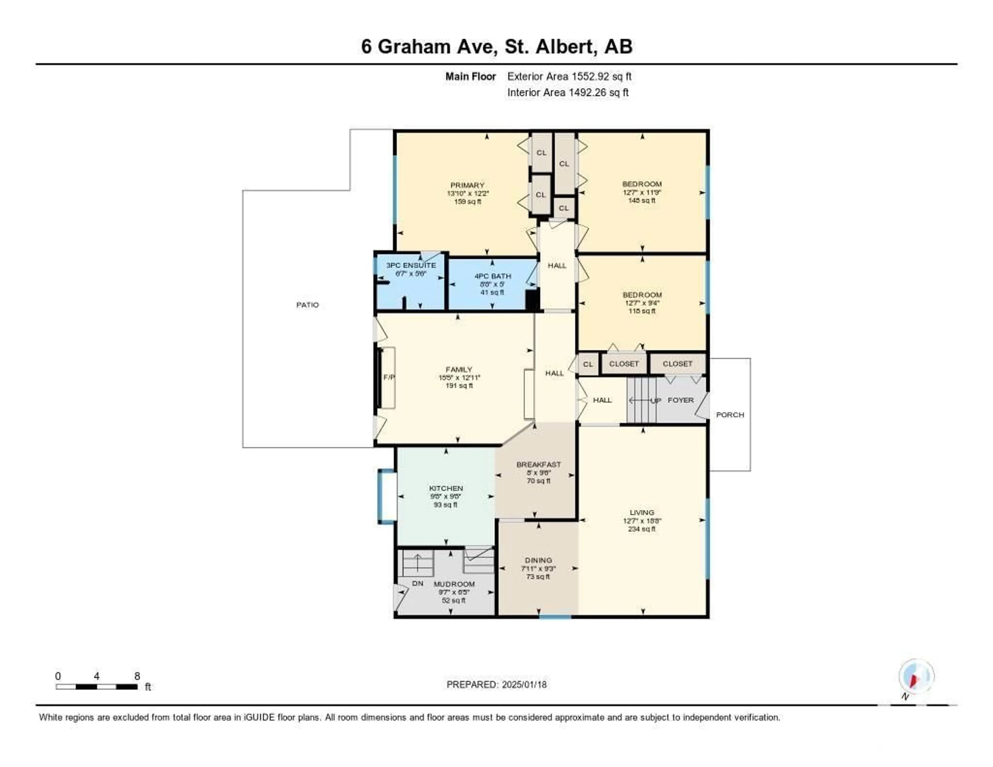 Floor plan for 6 GRAHAM AV, St. Albert Alberta T8N1T5