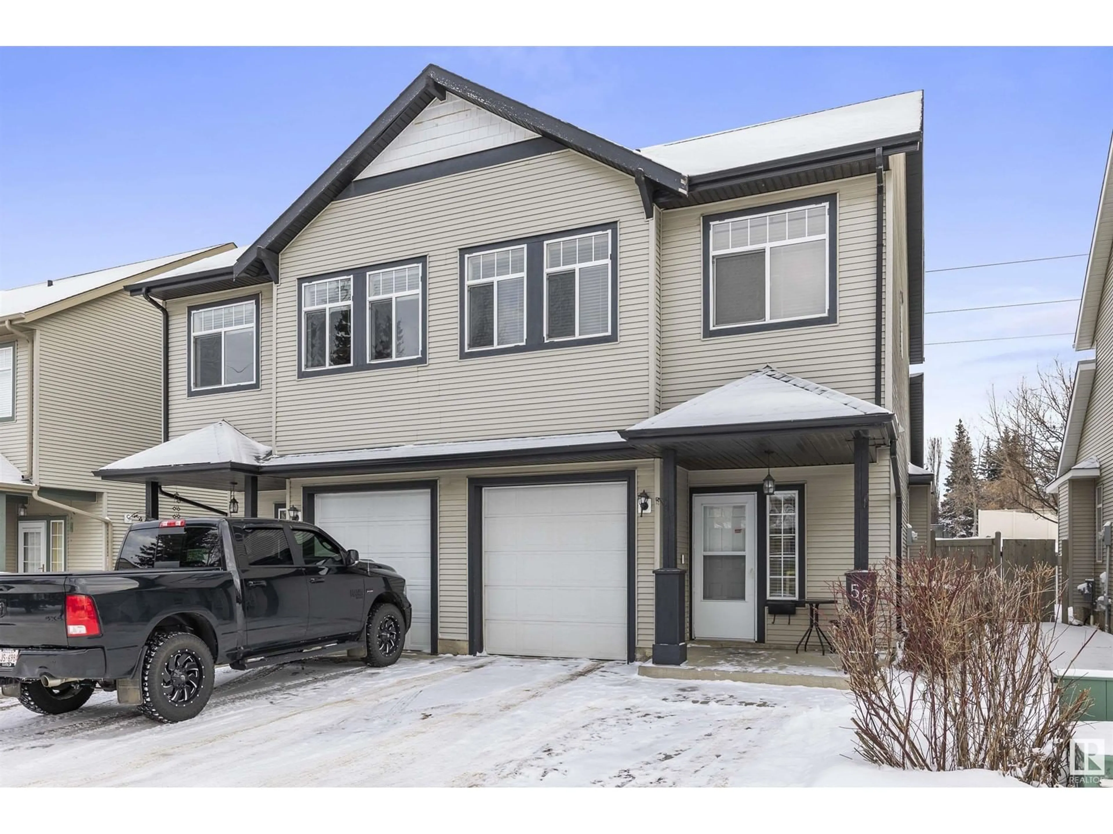 Home with vinyl exterior material, street for #58 30 LEVASSEUR RD, St. Albert Alberta T8N7A6