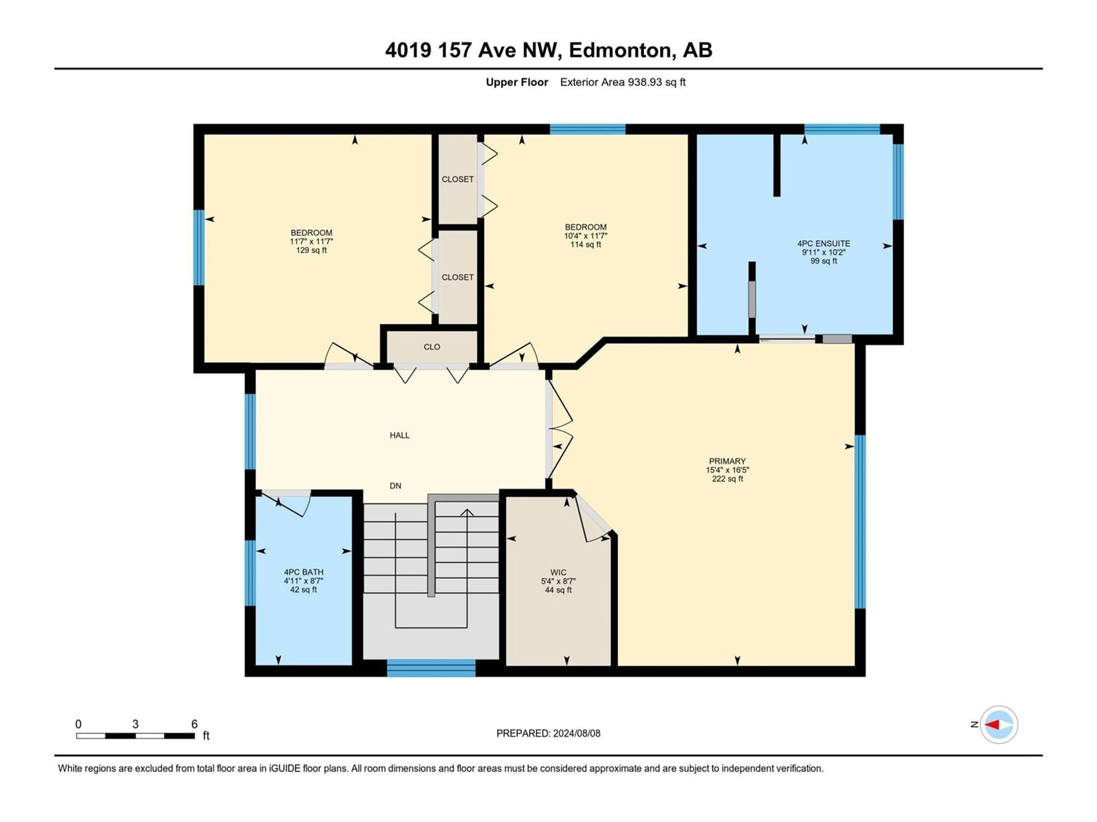 Floor plan for 4019 157 AV NW, Edmonton Alberta T5Y0E1