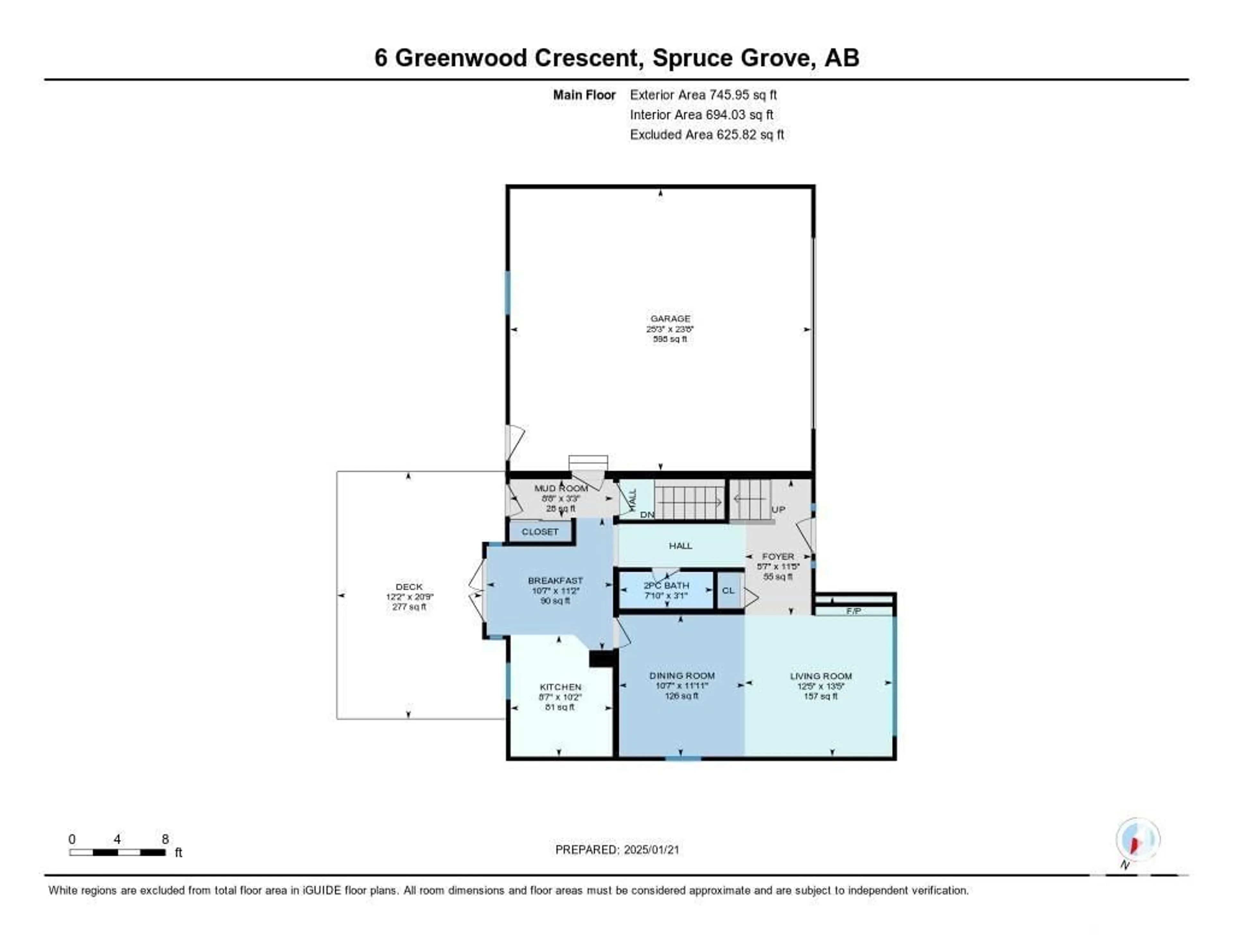 Floor plan for 6 GREENWOOD CR, Spruce Grove Alberta T7X1Y5