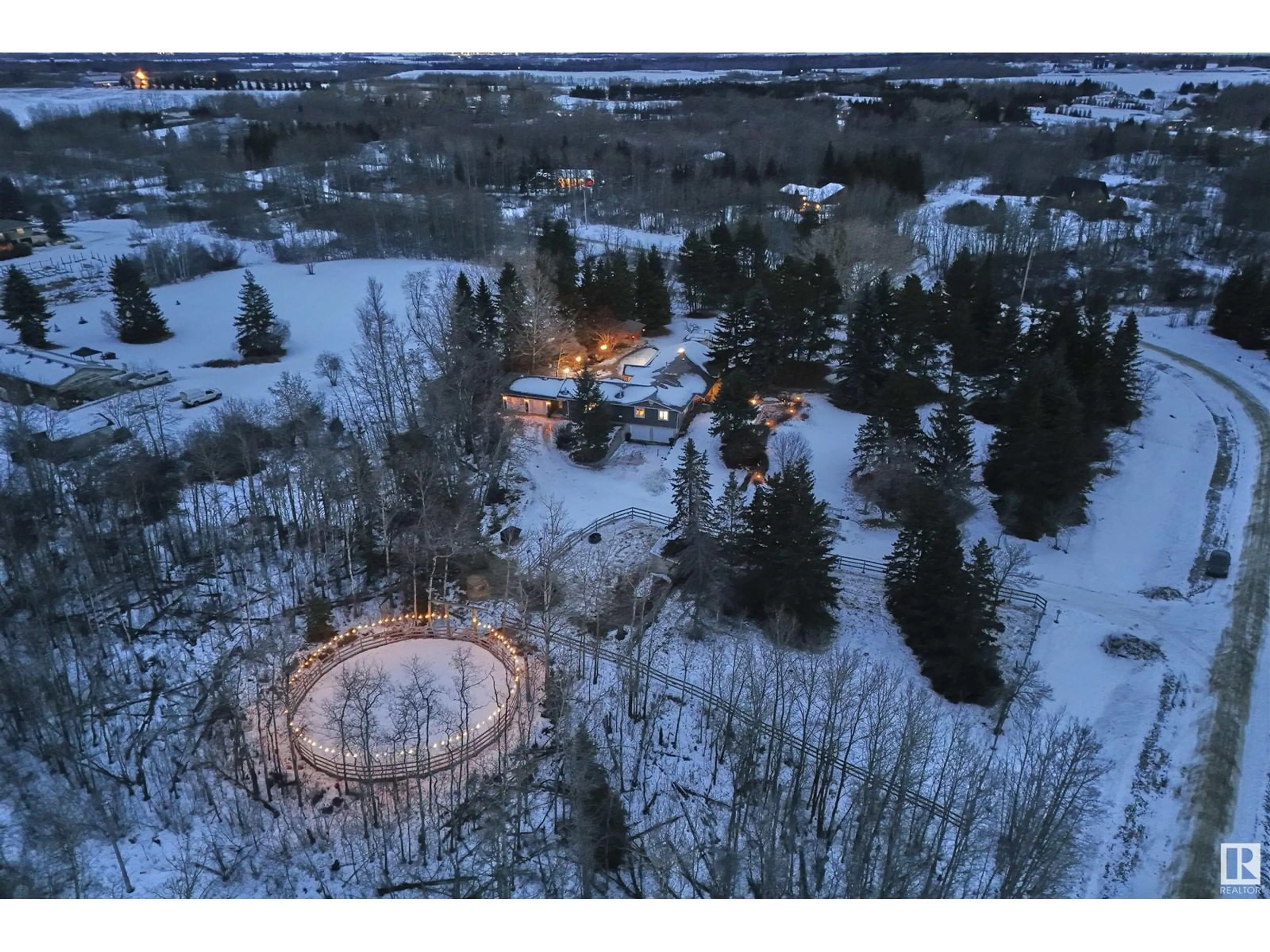 A pic from outside/outdoor area/front of a property/back of a property/a pic from drone, unknown for #14 53504 RGE ROAD 280, Rural Parkland County Alberta T7X3V6