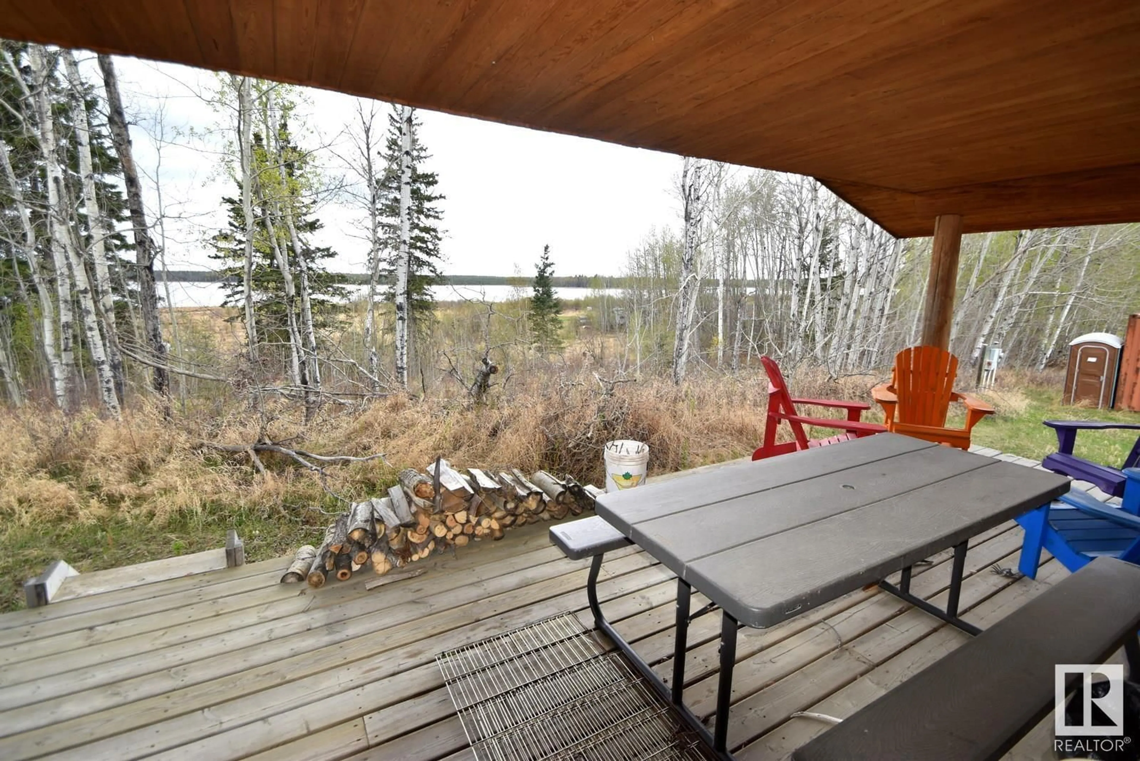 Patio, water/lake/river/ocean view for 9 Tee Pee Dr TEE PEE LAKE EST, Rural Athabasca County Alberta T0A0M0