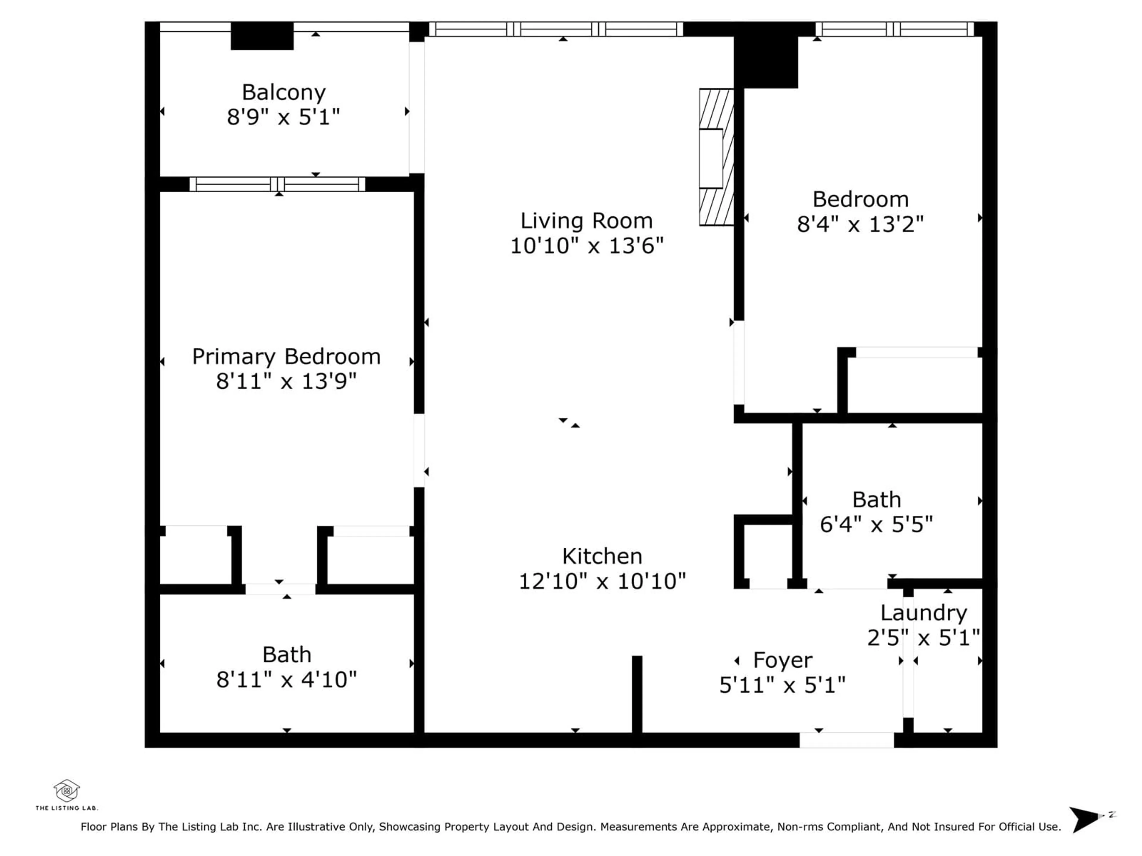 Floor plan for #1007 9939 109 ST NW, Edmonton Alberta T5K1H6