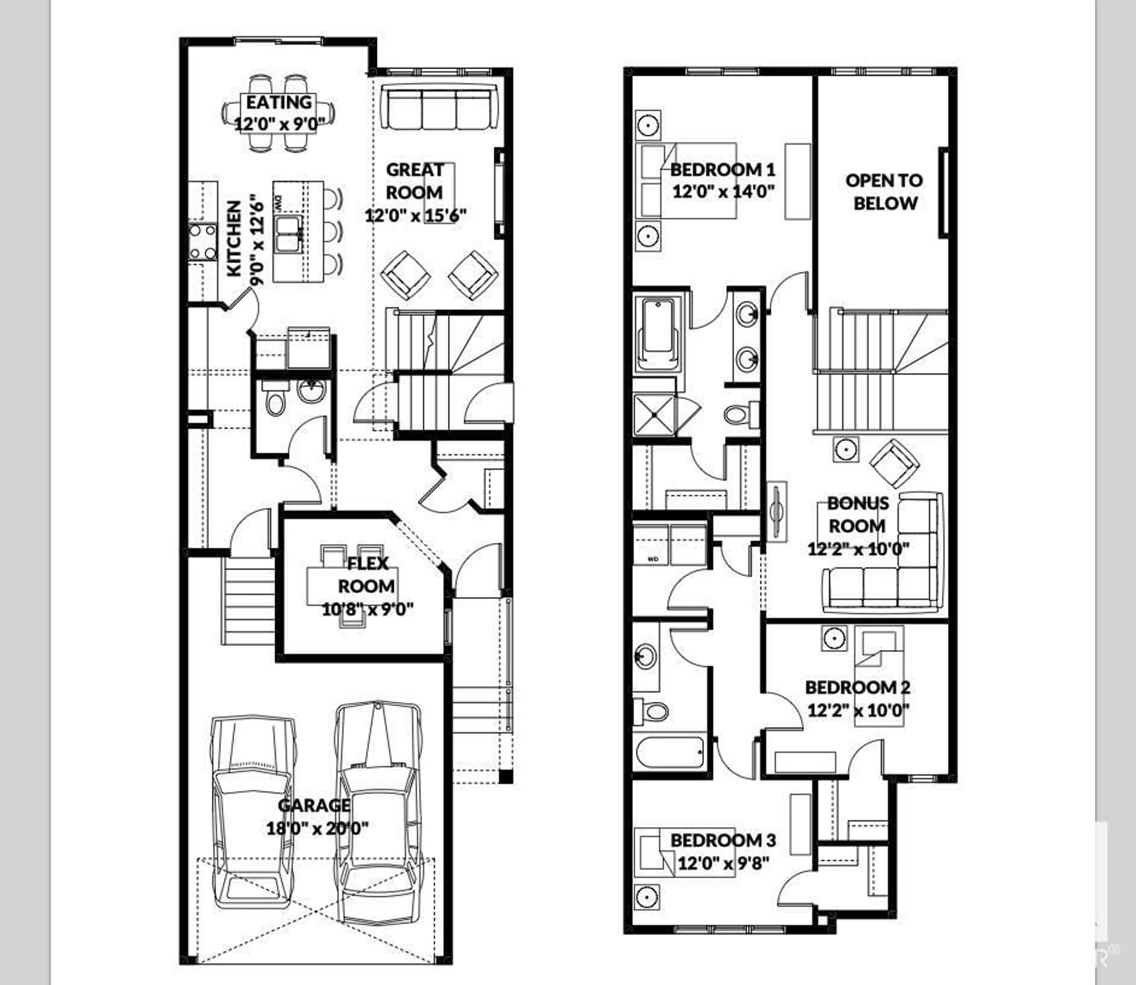 Floor plan for 324 Stiles WY, Leduc Alberta X0X0X0