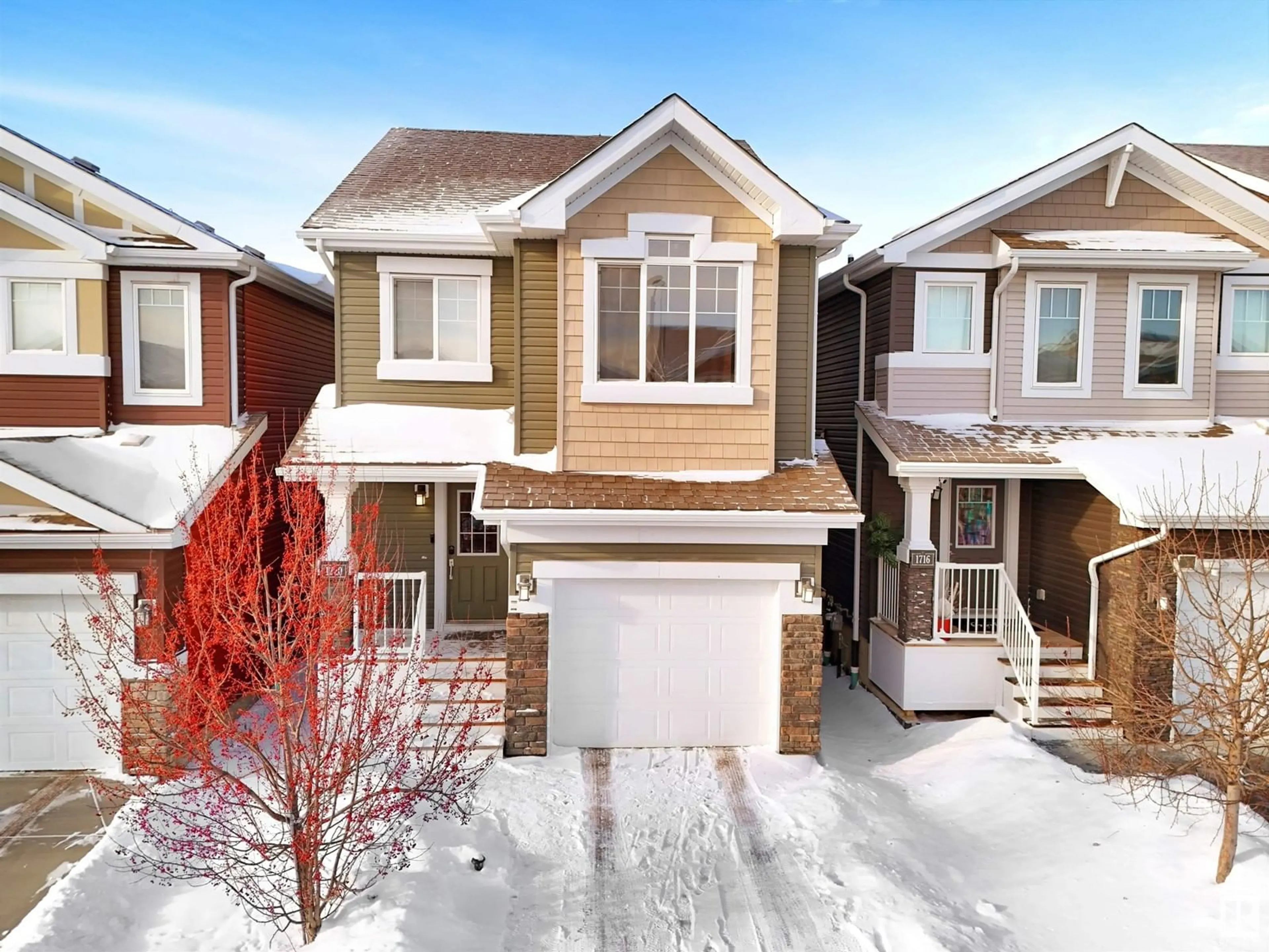 Home with brick exterior material, street for 1720 167 Street SW SW, Edmonton Alberta T6W3C5