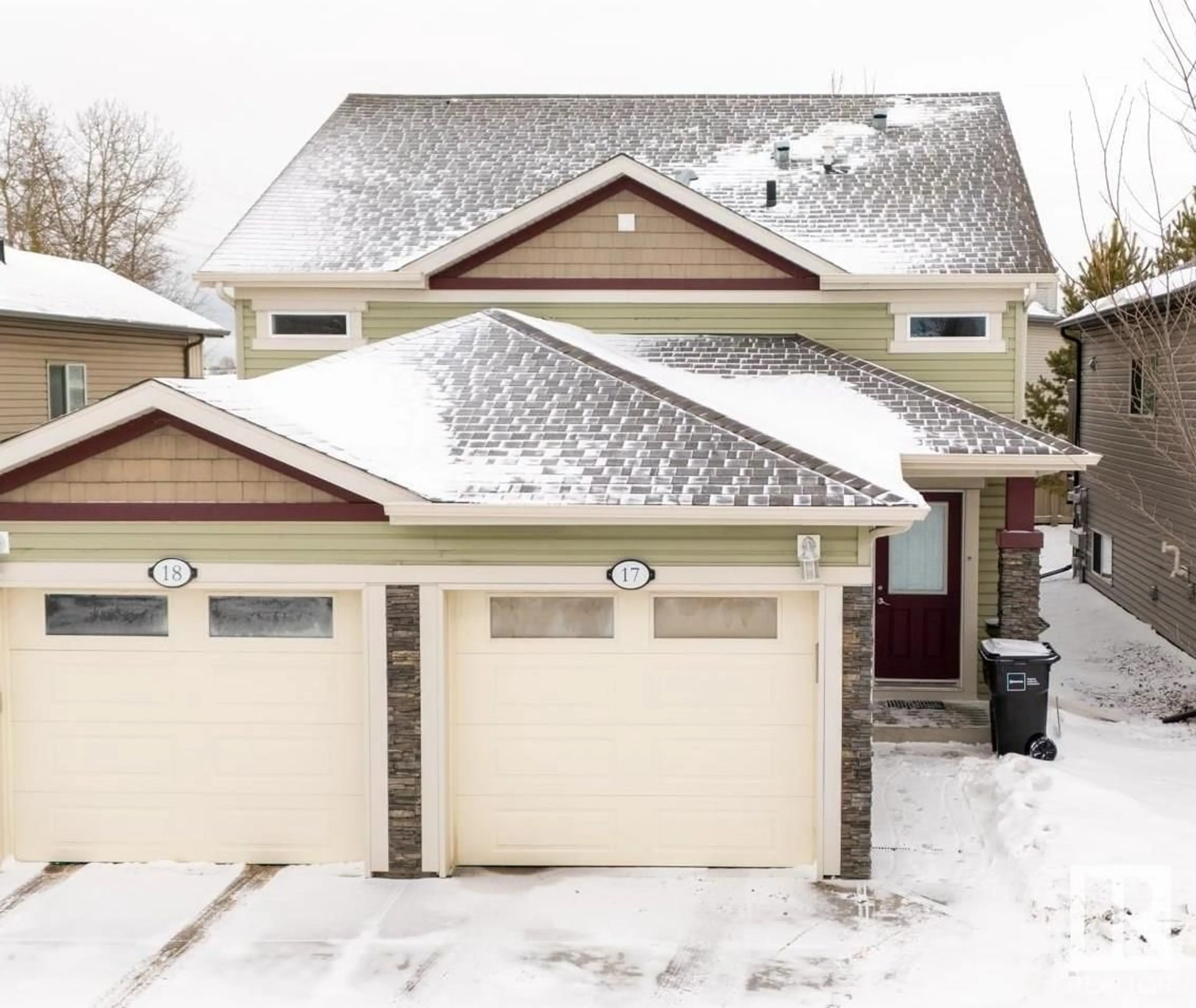 Home with vinyl exterior material, street for #17 6520 2 AV SW SW, Edmonton Alberta T6X1X4