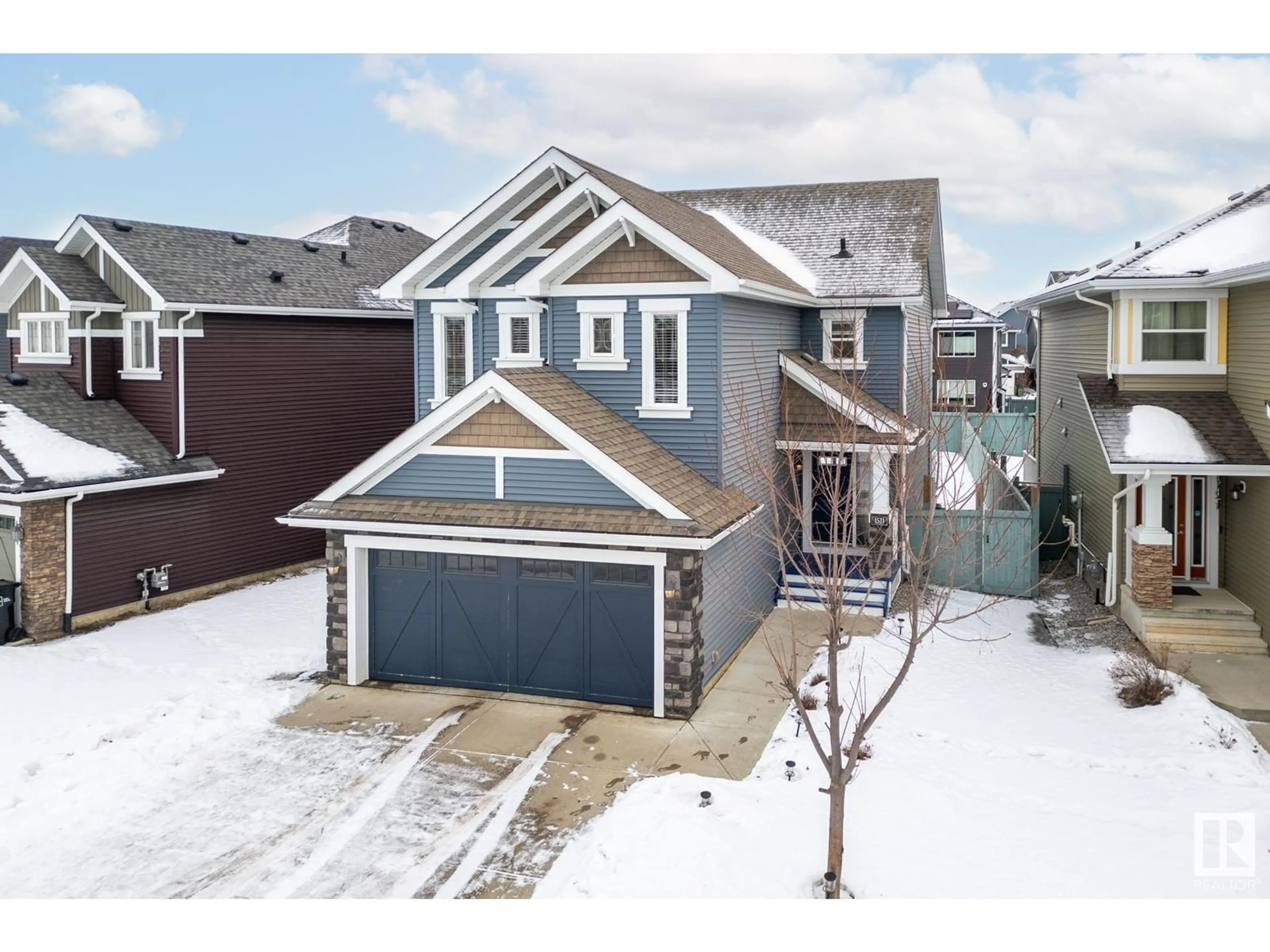 A pic from outside/outdoor area/front of a property/back of a property/a pic from drone, street for 1511 165 ST SW, Edmonton Alberta T6W2Z7