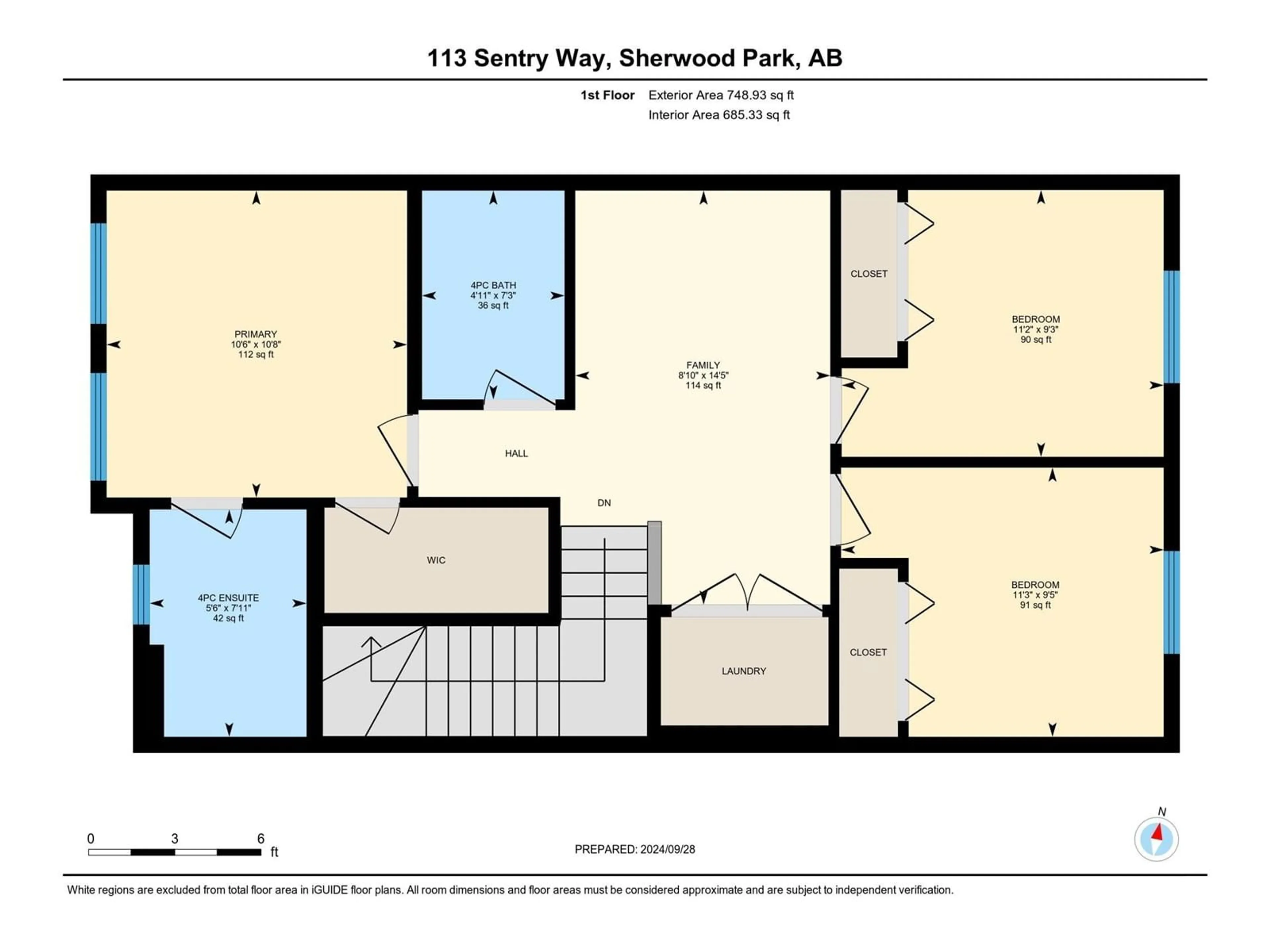 Floor plan for 113 SENTRY WY, Sherwood Park Alberta T8H1B1