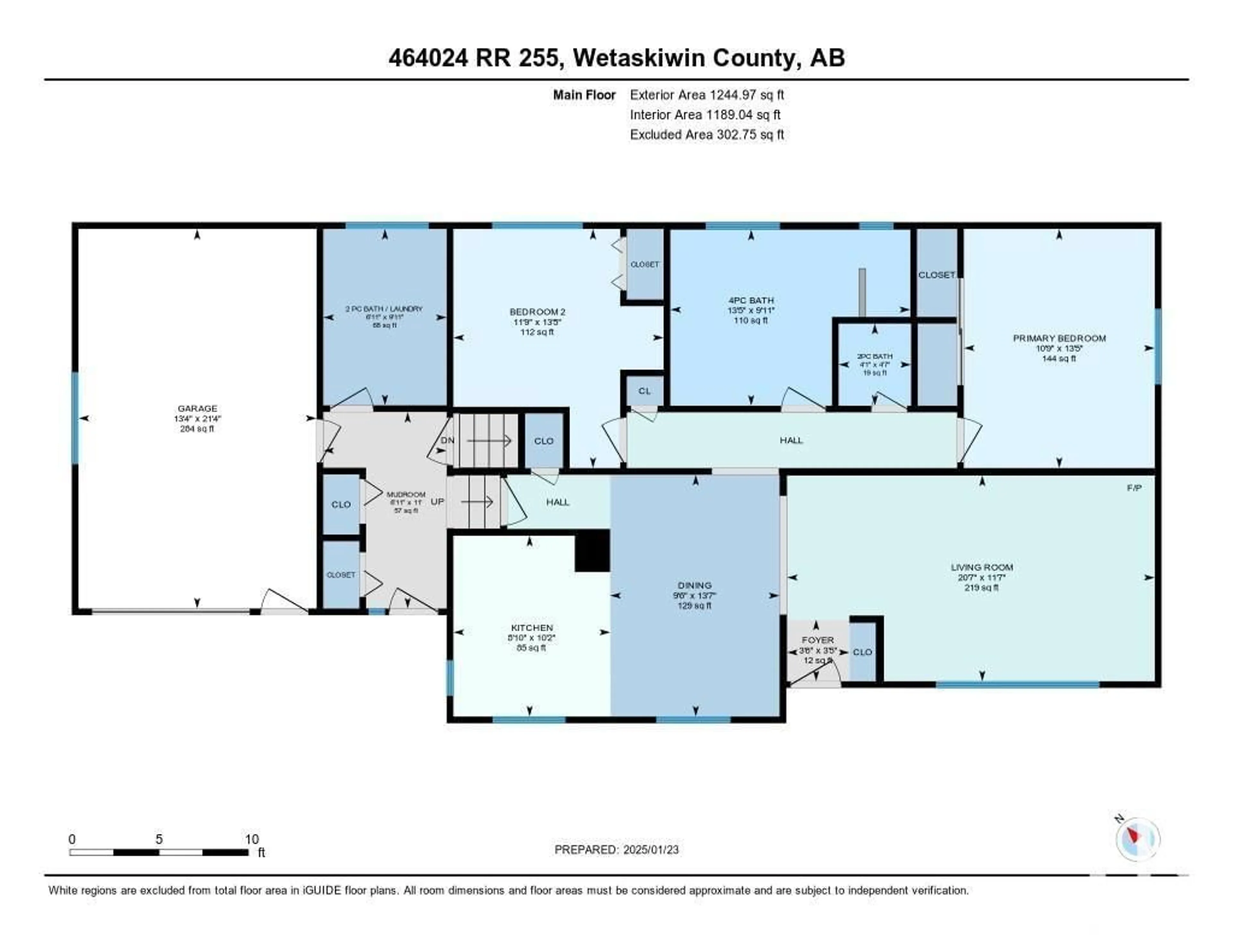 Floor plan for 464024 RGE ROAD 255, Rural Wetaskiwin County Alberta T9A1X2