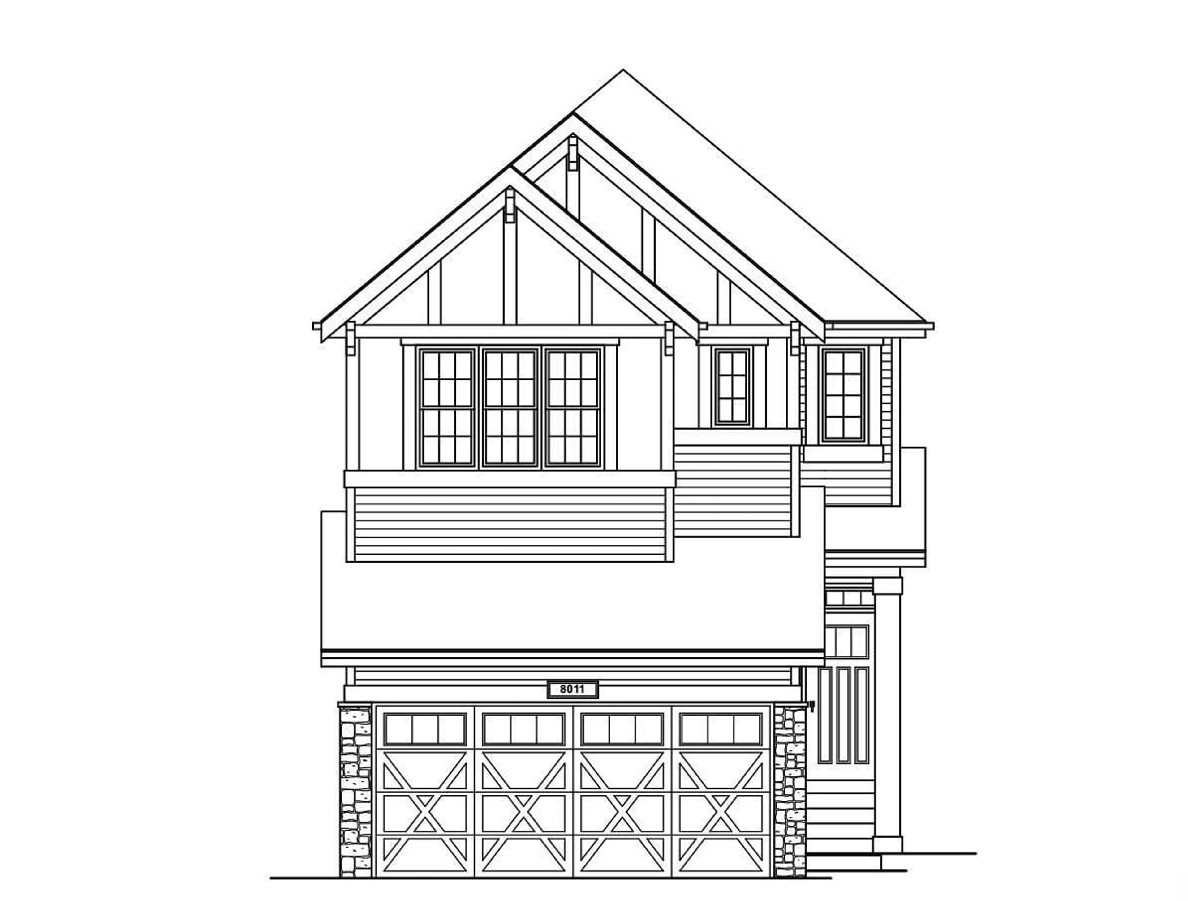 Floor plan for 8011 228 ST NW, Edmonton Alberta T5T4B4