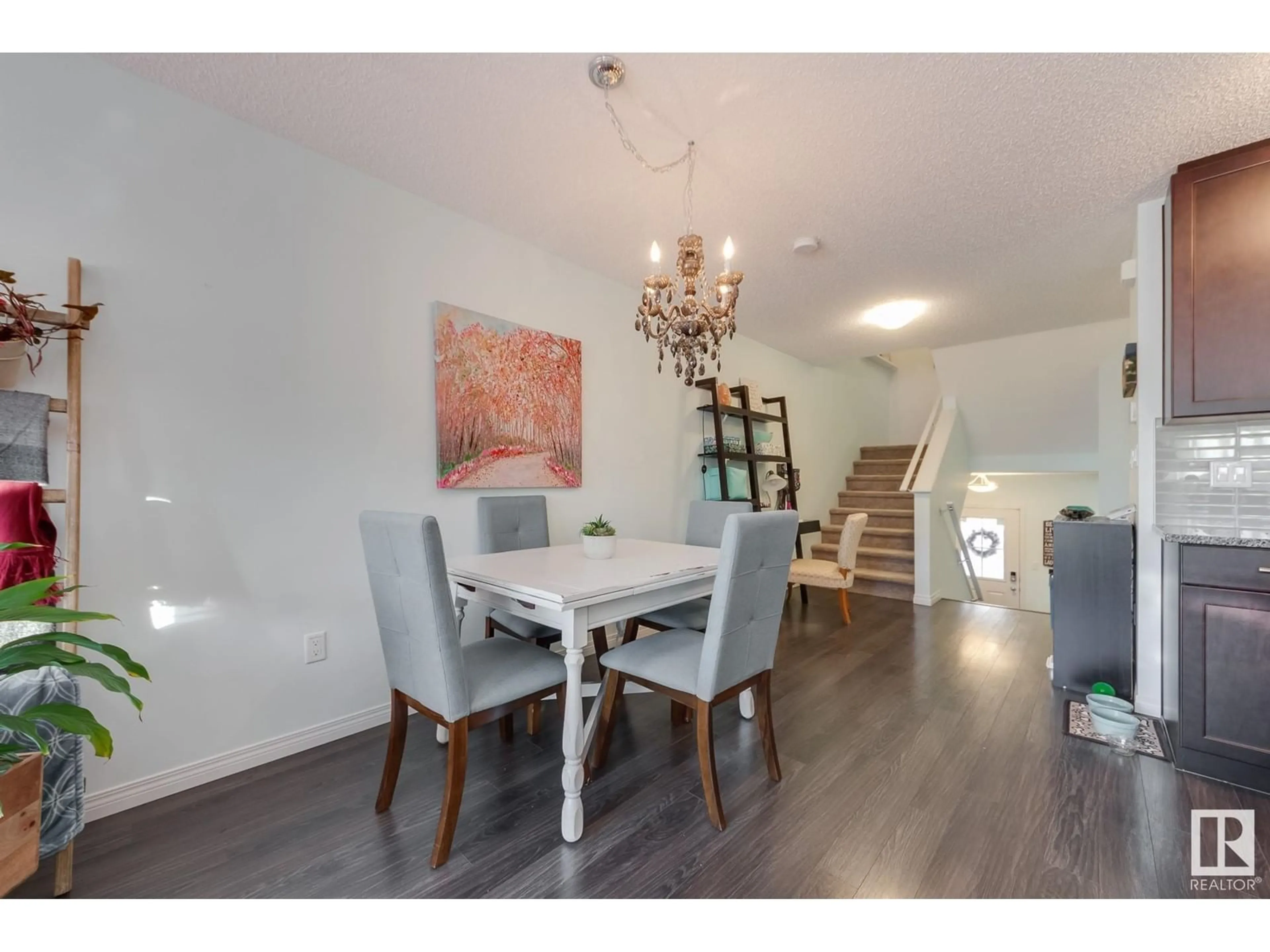 Dining room, wood/laminate floor for 5213 CRABAPPLE LINK LI SW SW, Edmonton Alberta T6X2H6