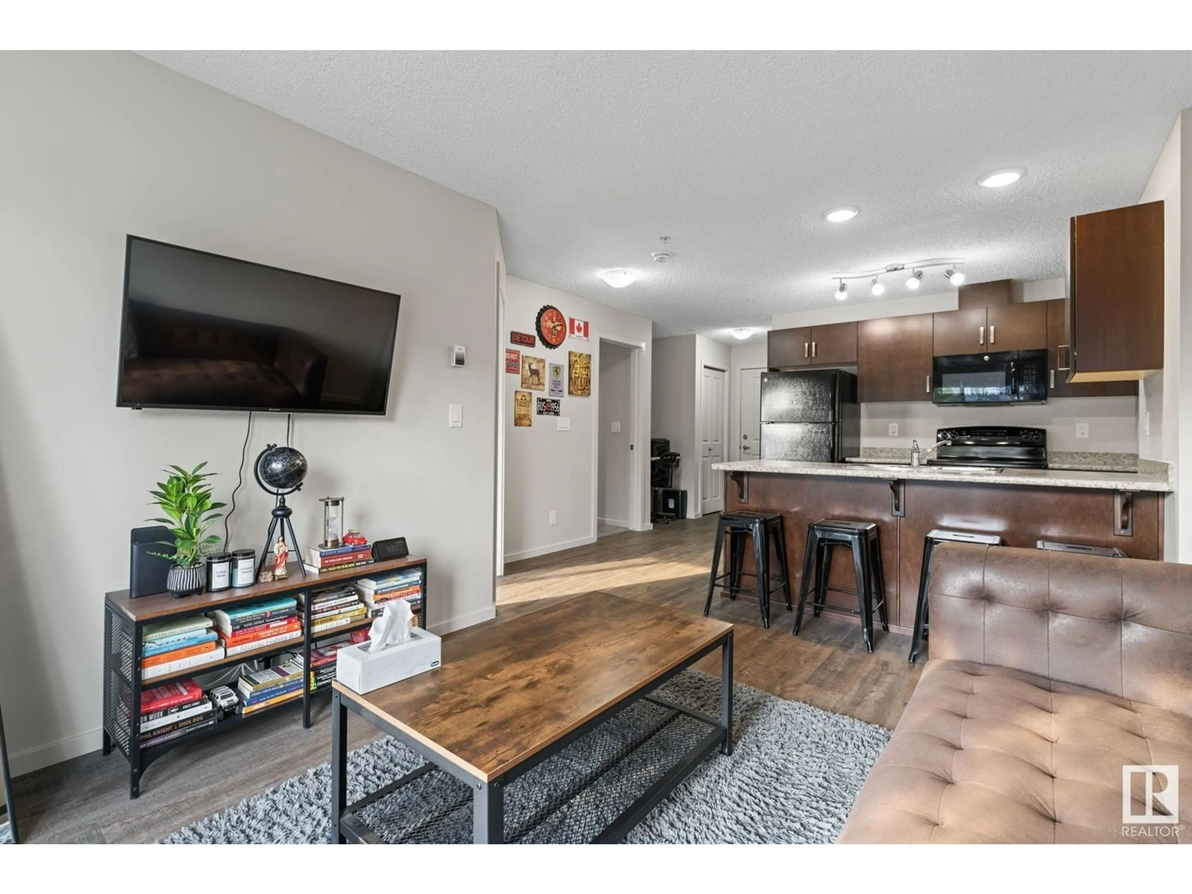 Open concept kitchen, unknown for #303 5521 7 AV SW, Edmonton Alberta T6X2A8