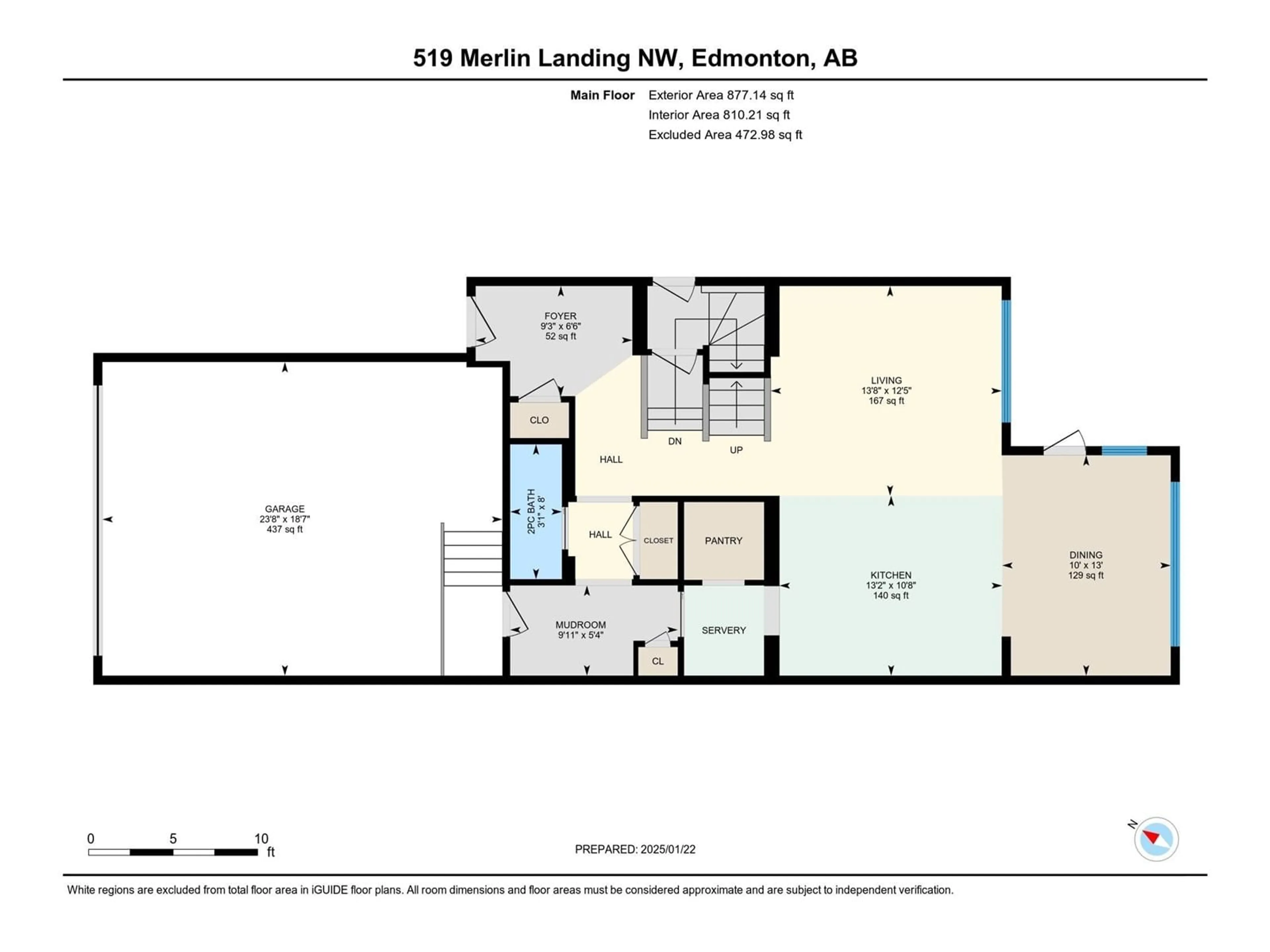 Floor plan for 519 MERLIN LANDING NW, Edmonton Alberta T5S0H5