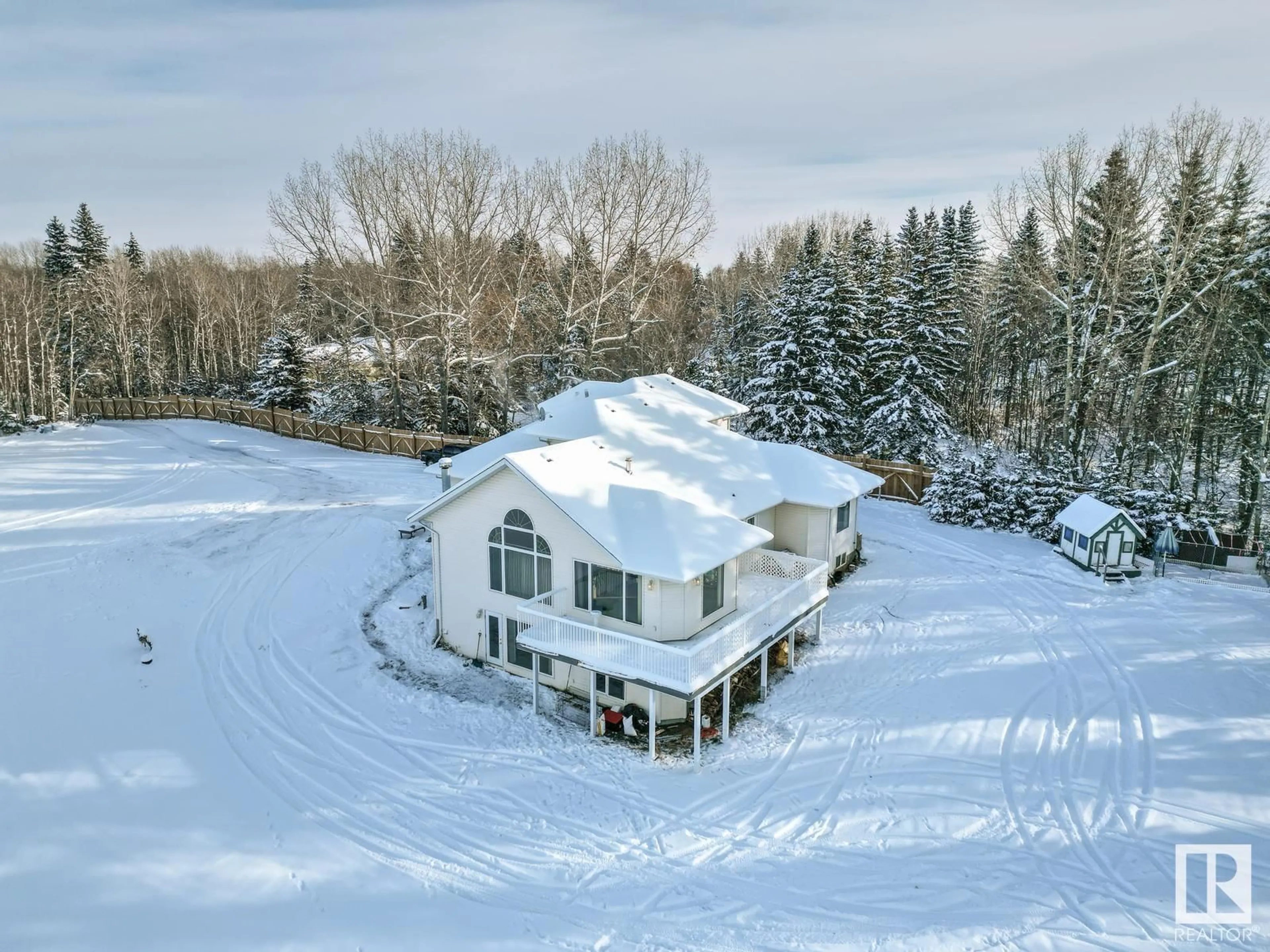 A pic from outside/outdoor area/front of a property/back of a property/a pic from drone, unknown for #2 51504 RGE ROAD 264, Rural Parkland County Alberta T7Y1E3