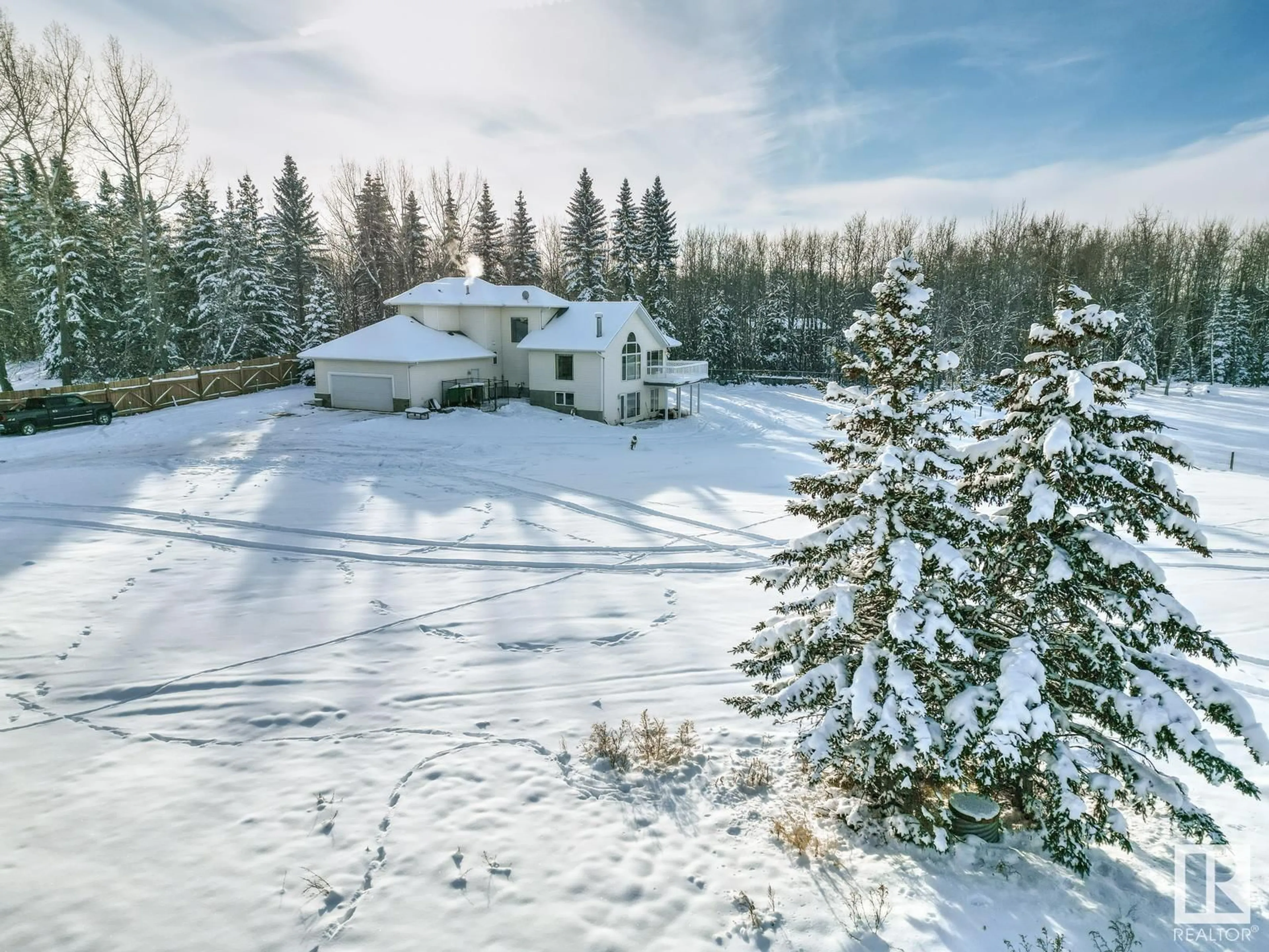 A pic from outside/outdoor area/front of a property/back of a property/a pic from drone, unknown for #2 51504 RGE ROAD 264, Rural Parkland County Alberta T7Y1E3