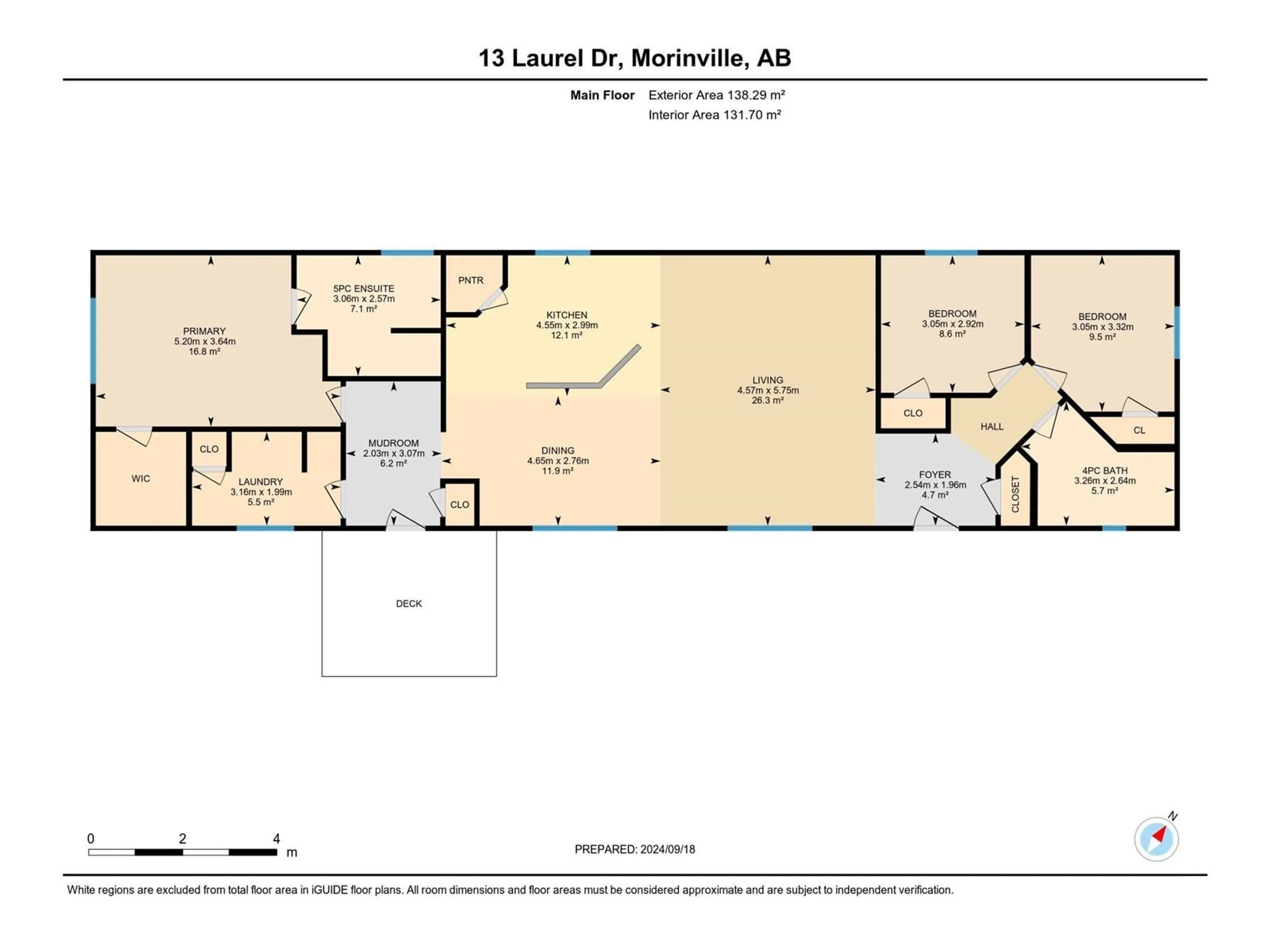 Floor plan for 13 Laurel DR, Morinville Alberta T8R2P7