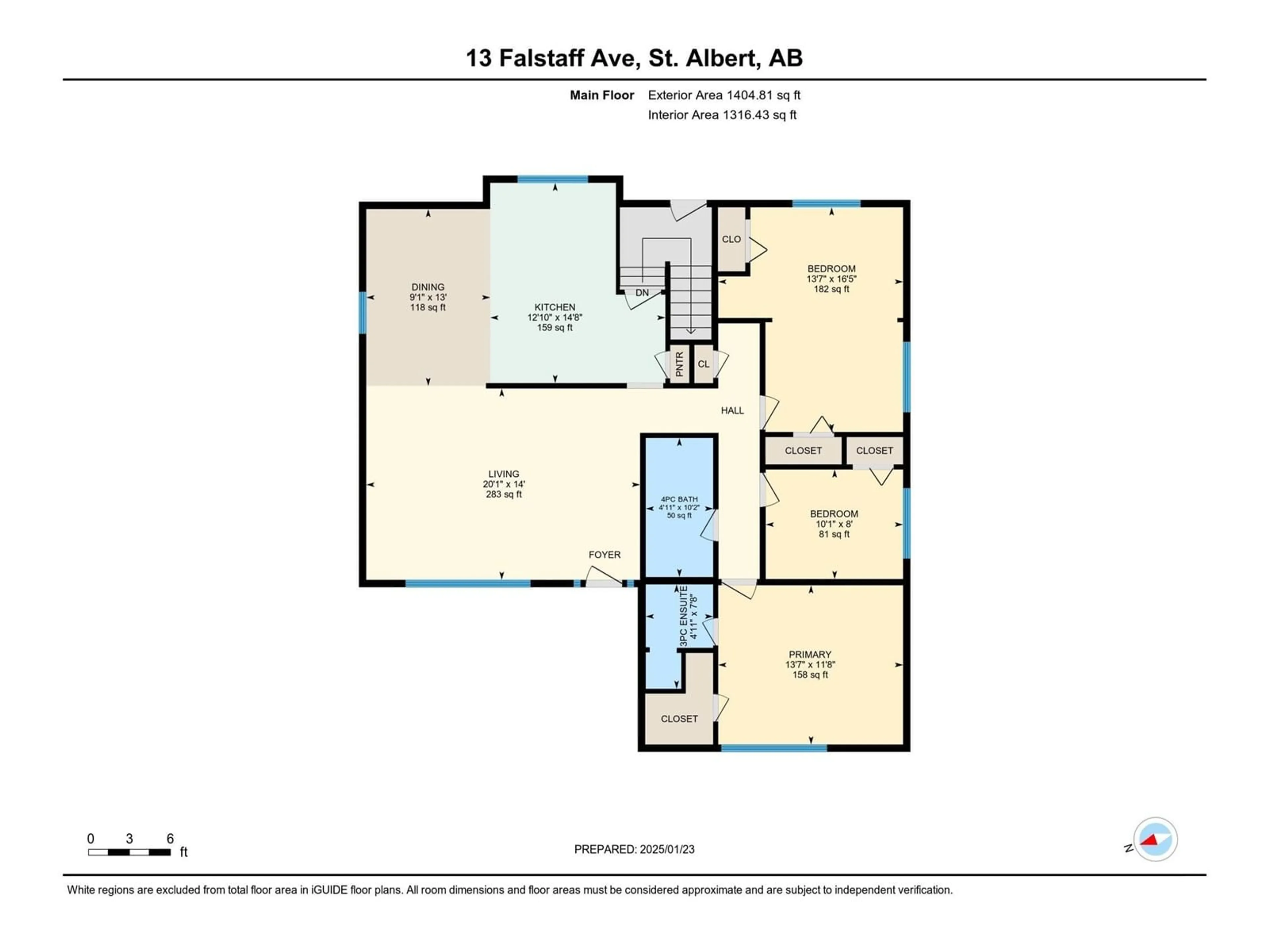 Floor plan for 13 FALSTAFF AV, St. Albert Alberta T8N1V6