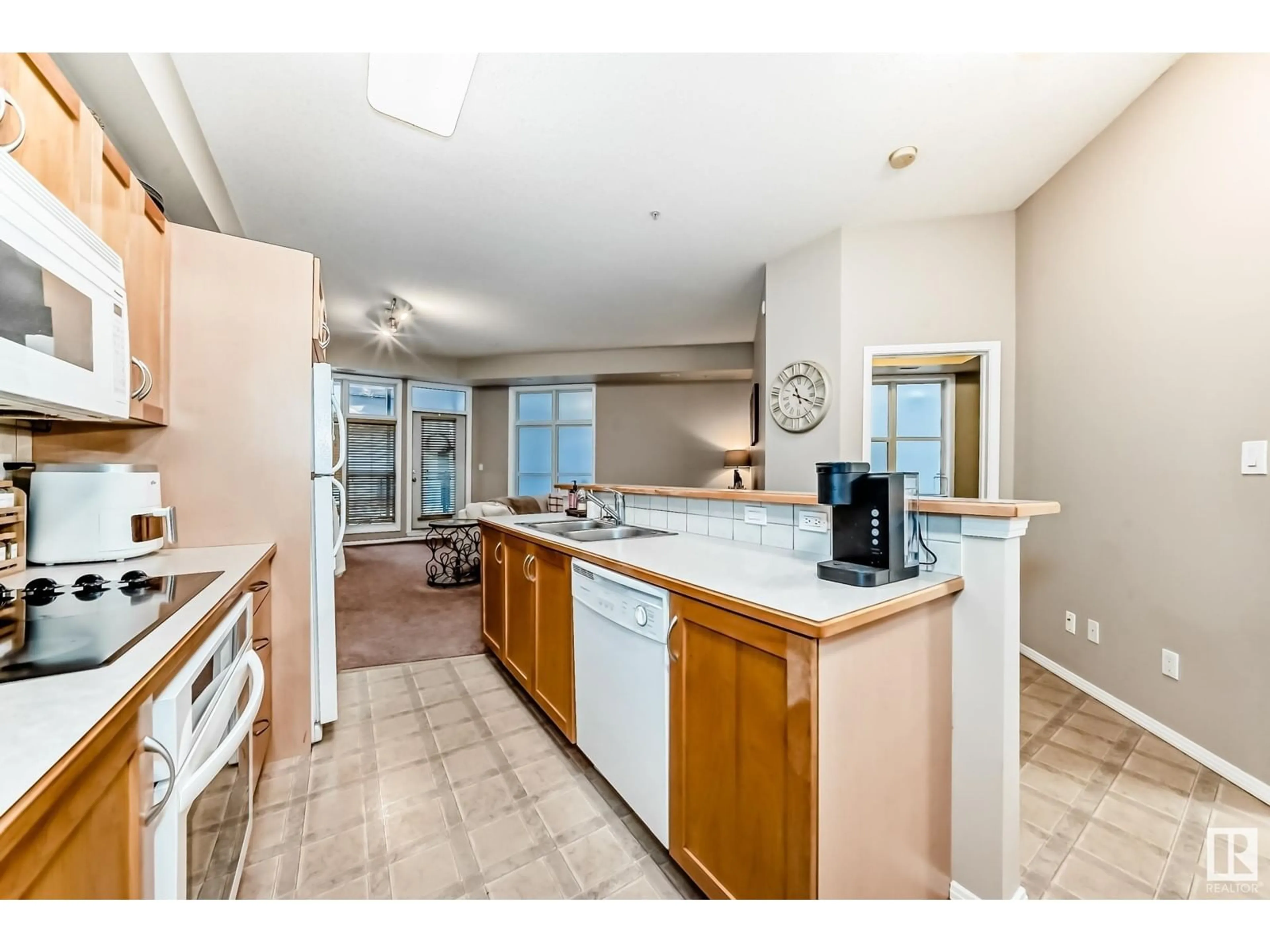 Open concept kitchen, unknown for #123 10407 122 ST NW, Edmonton Alberta T5N4B8