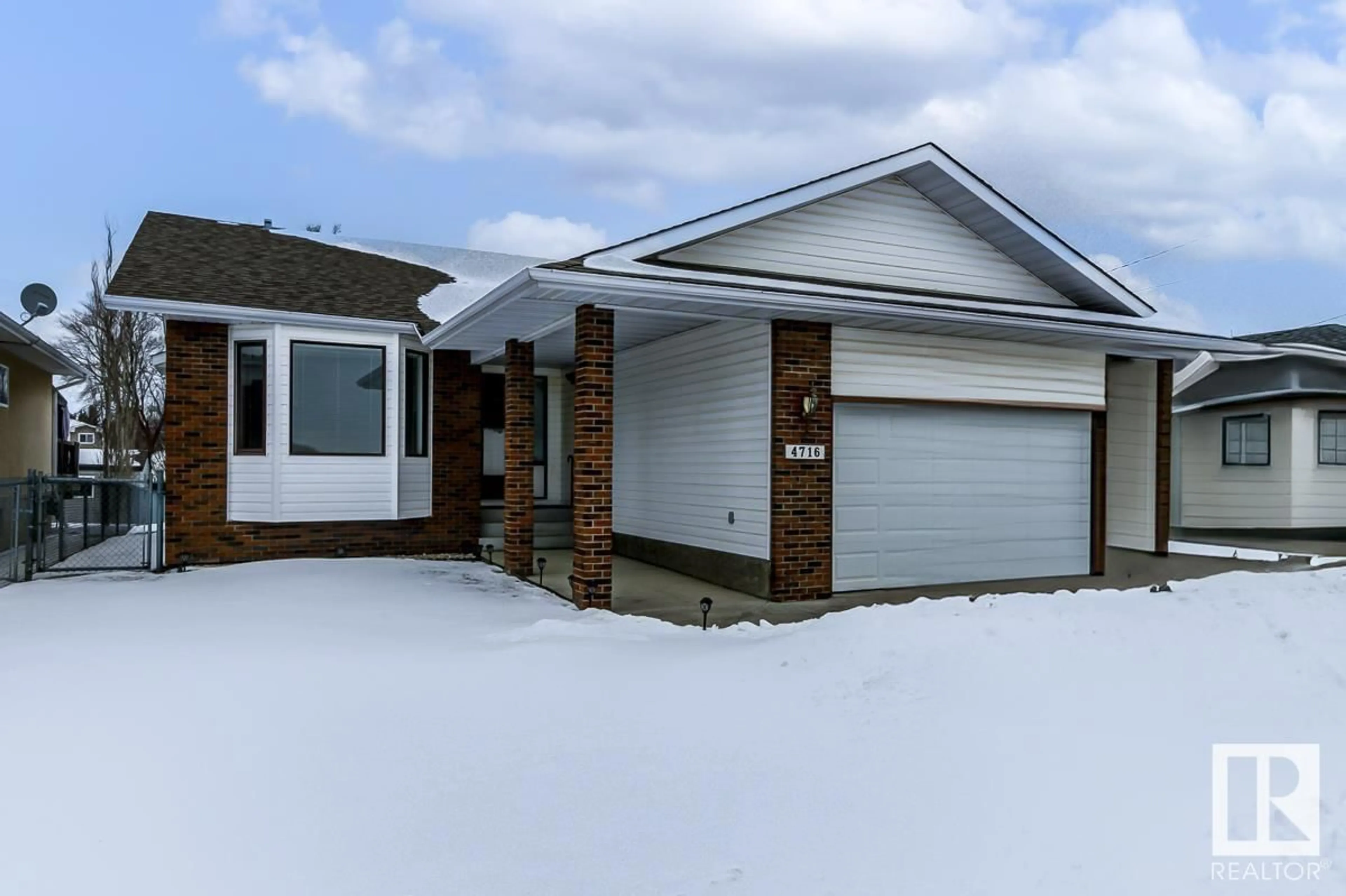 Home with brick exterior material, street for 4716 48A AV, Calmar Alberta T0C0V0