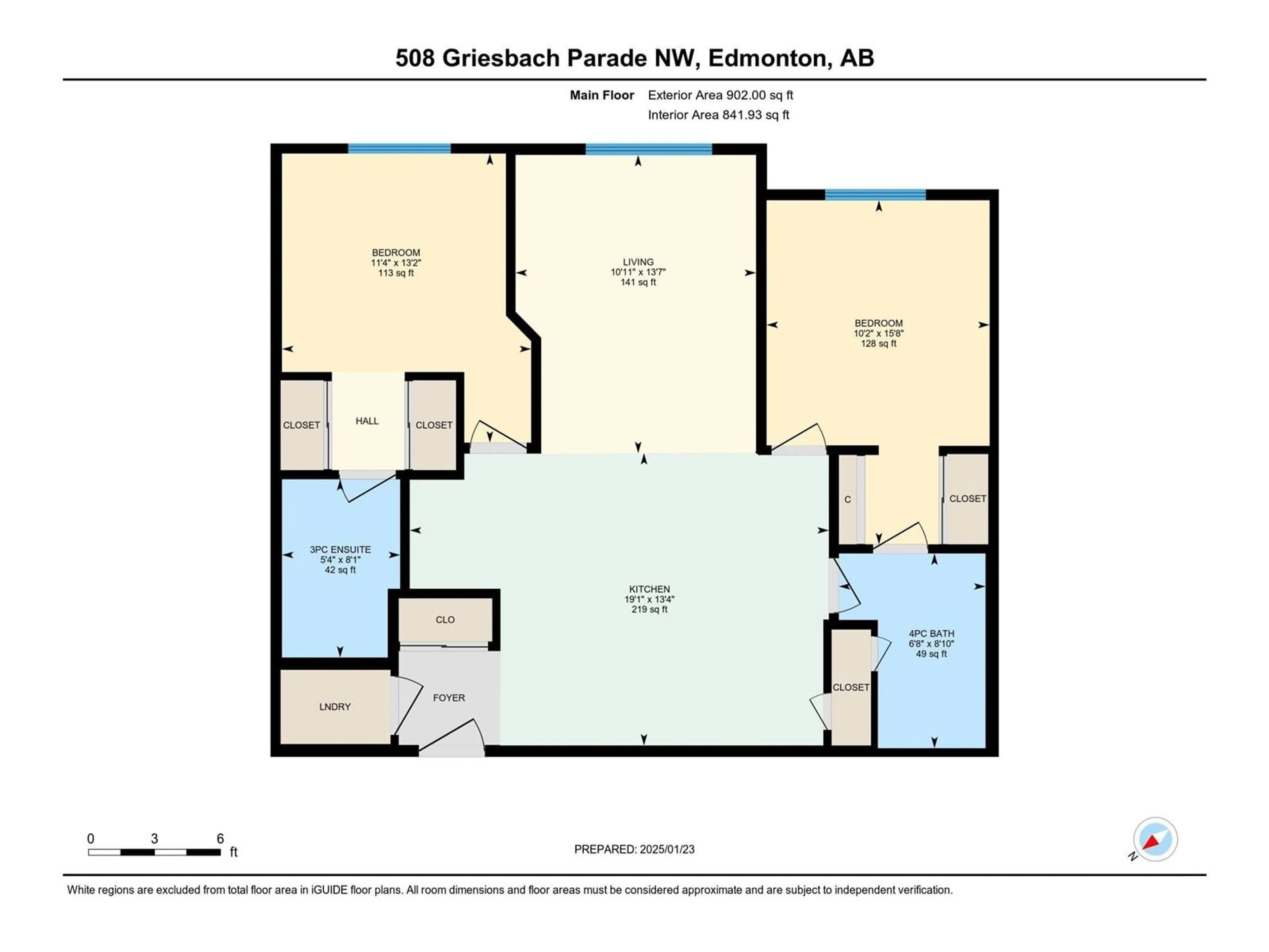 Floor plan for #325 508 GRIESBACH PARADE PR NW, Edmonton Alberta T5E6V9