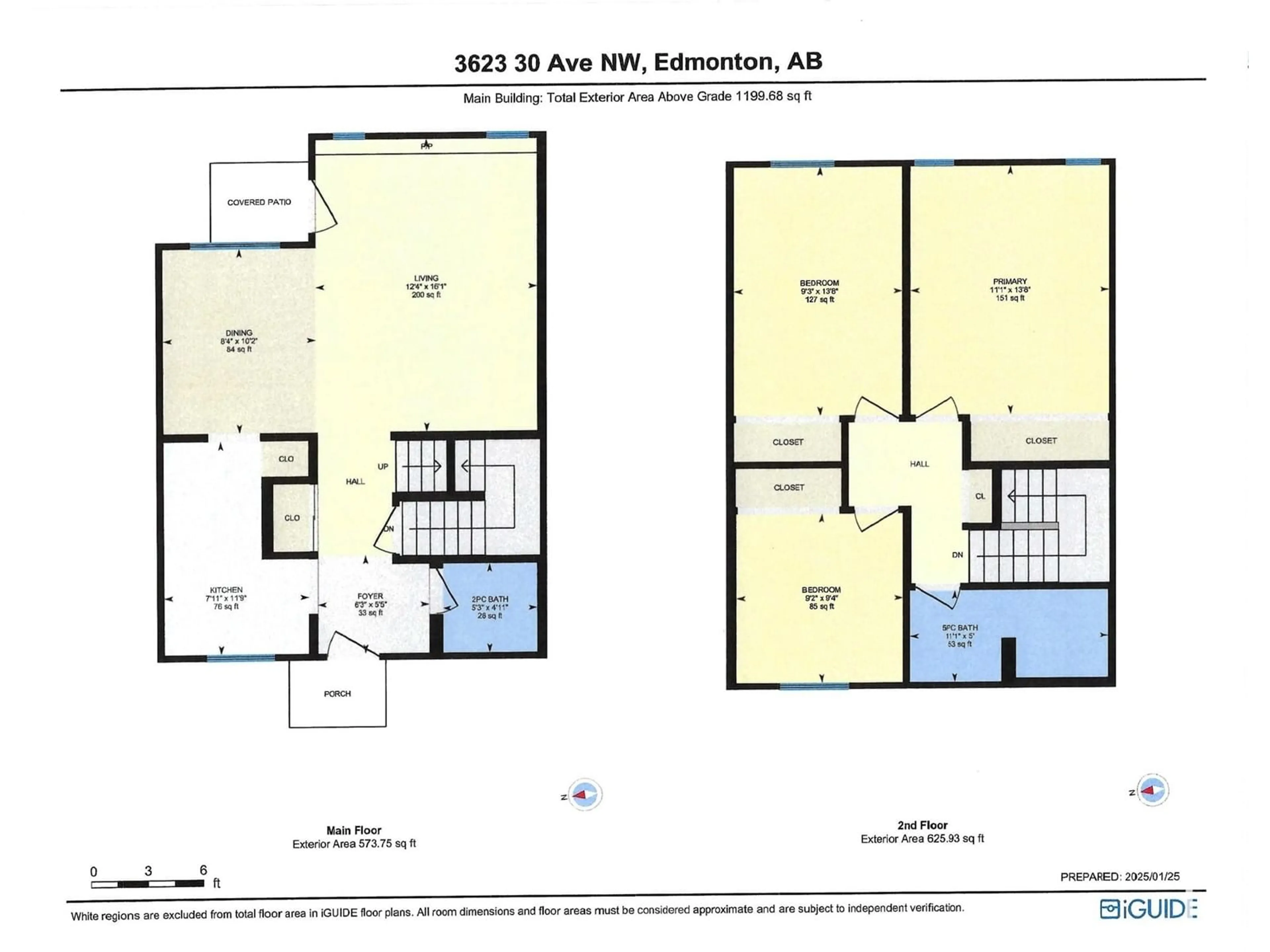 Floor plan for 3623 30 AV NW, Edmonton Alberta T6L5H5