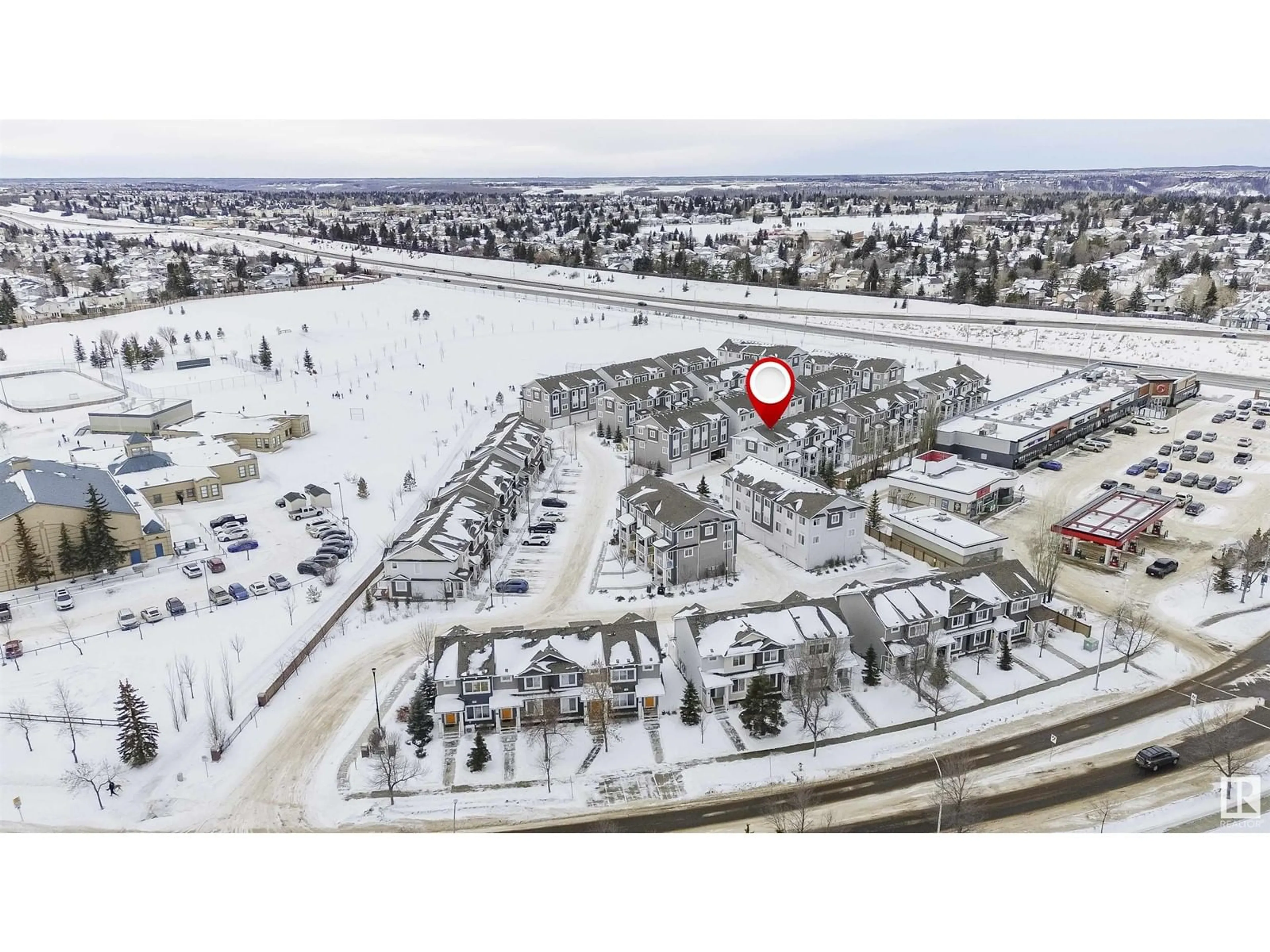 A pic from outside/outdoor area/front of a property/back of a property/a pic from drone, unknown for #58 330 BULYEA RD NW, Edmonton Alberta T6R0W8