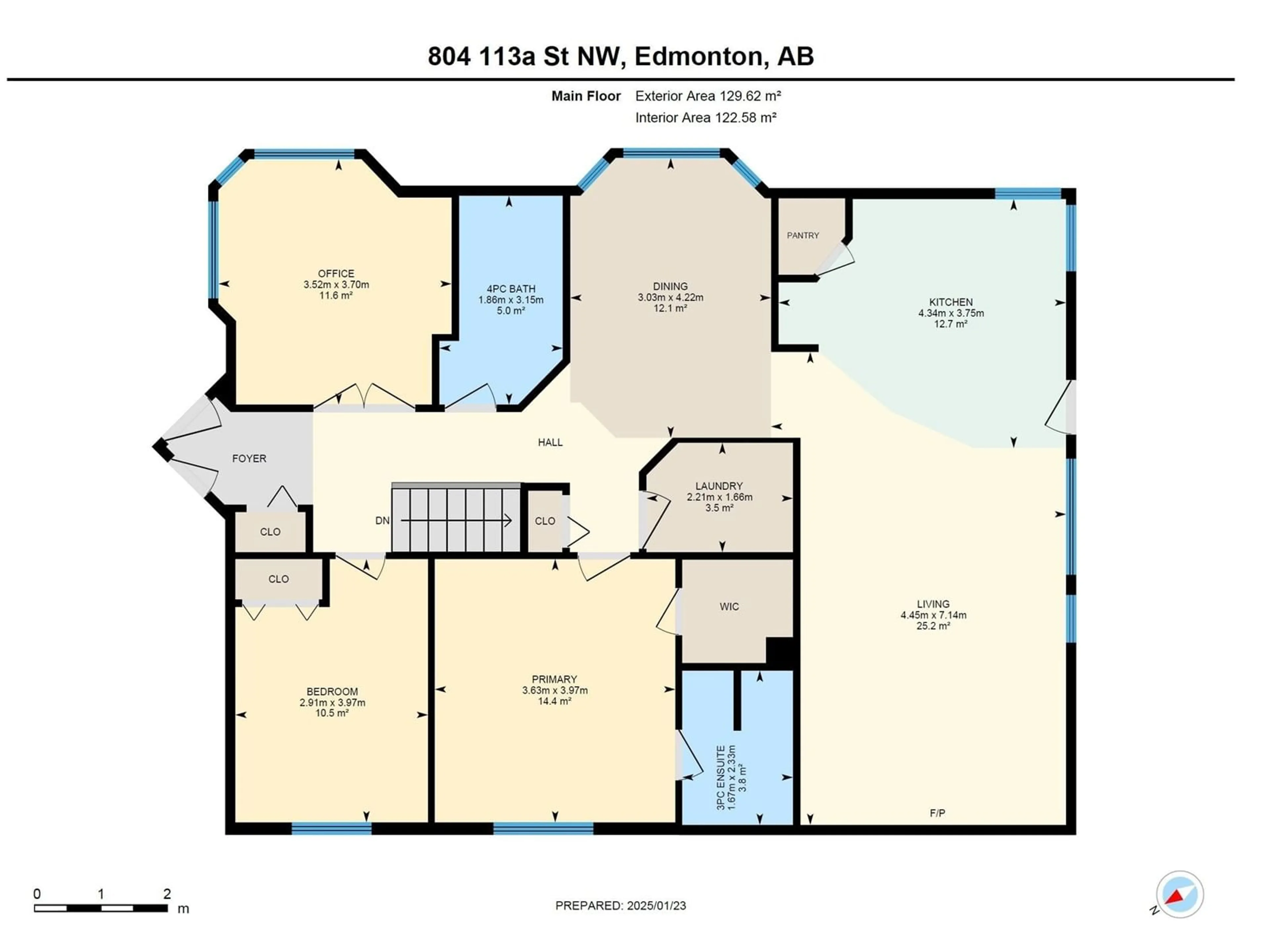 Floor plan for 804 113A ST NW, Edmonton Alberta T6J6W5