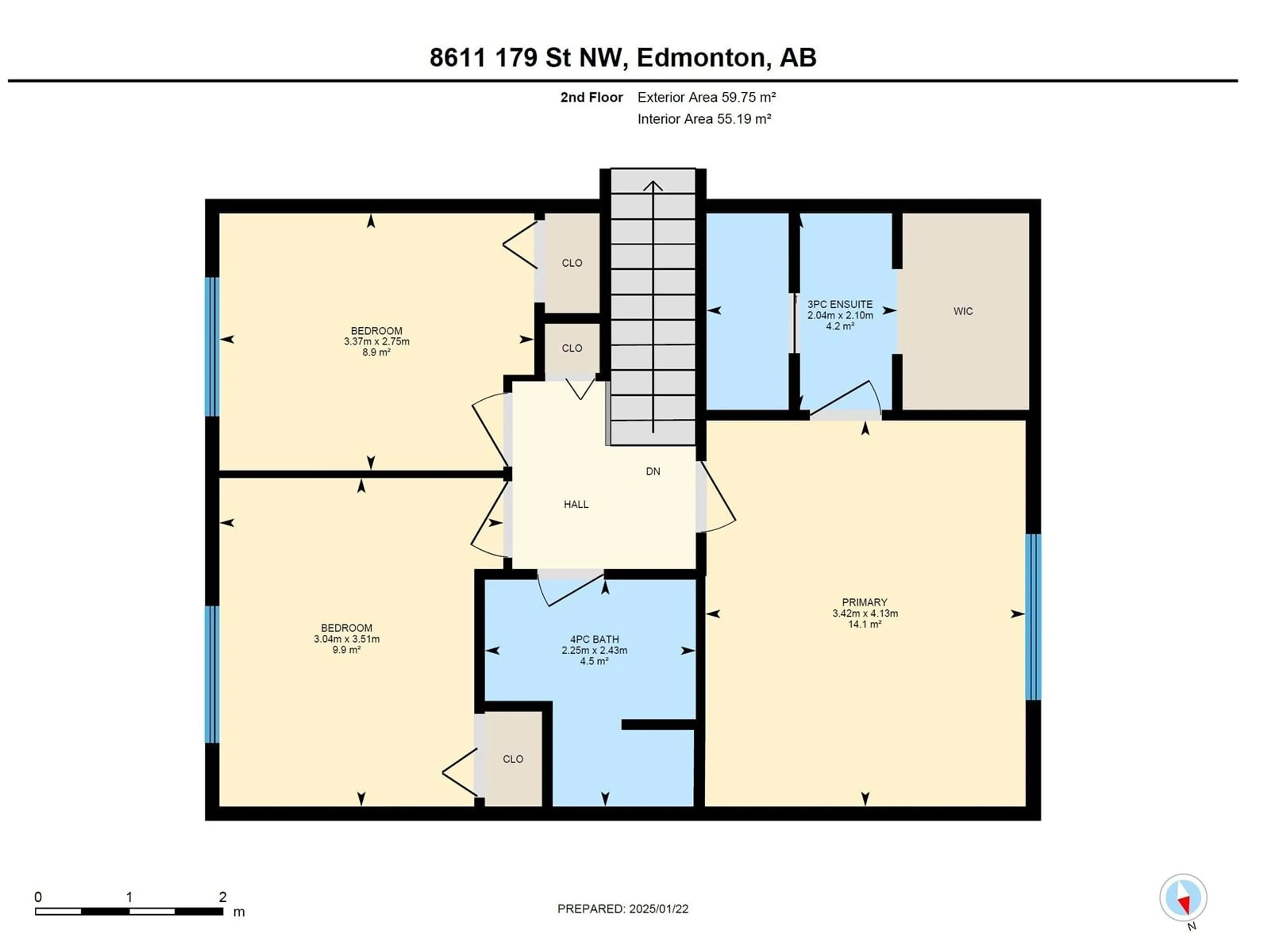 Floor plan for 8611 179 ST NW, Edmonton Alberta T5T0X2