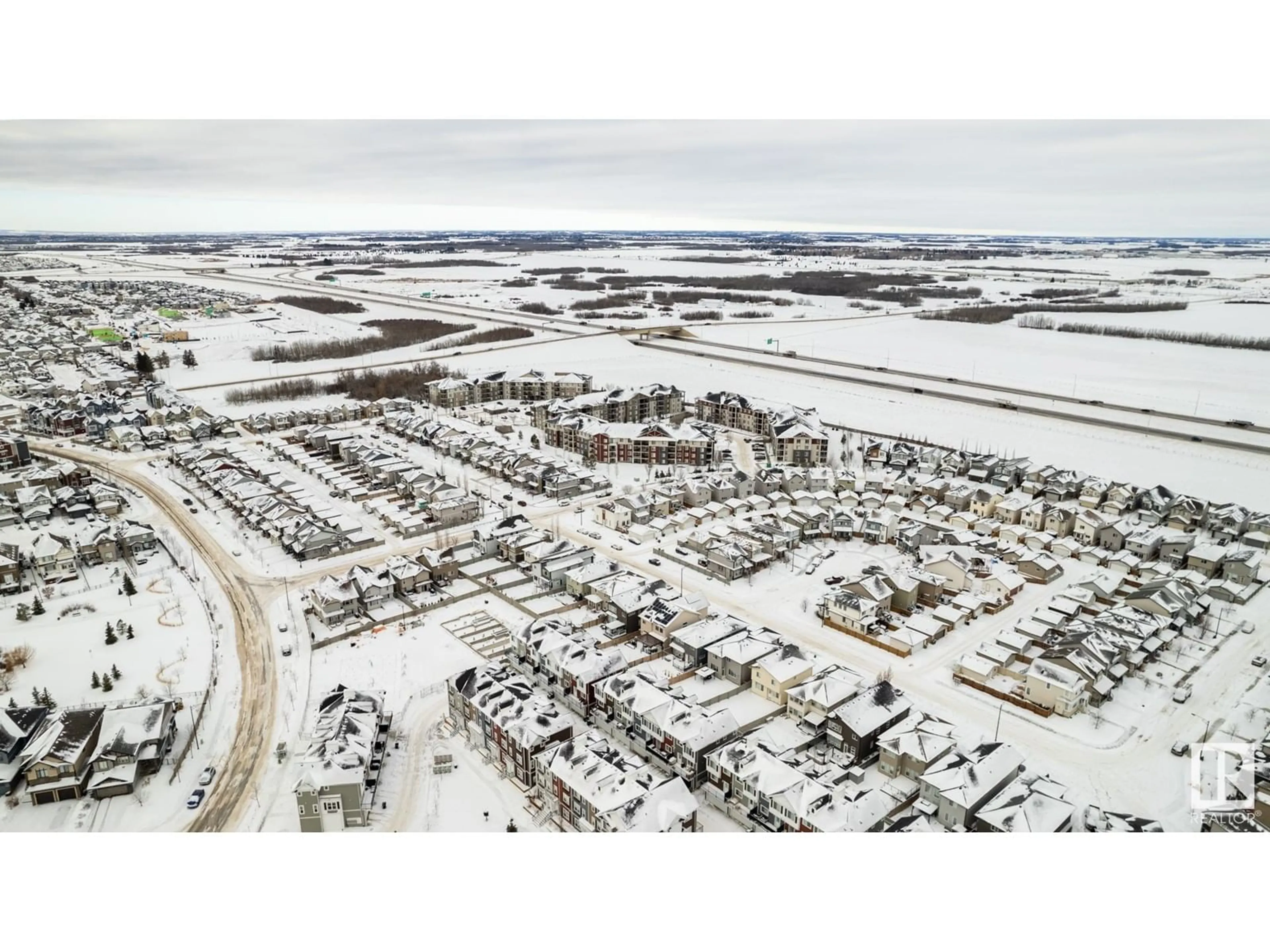 A pic from outside/outdoor area/front of a property/back of a property/a pic from drone, street for #27 903 CRYSTALLINA NERA WY NW, Edmonton Alberta T5Z0N6