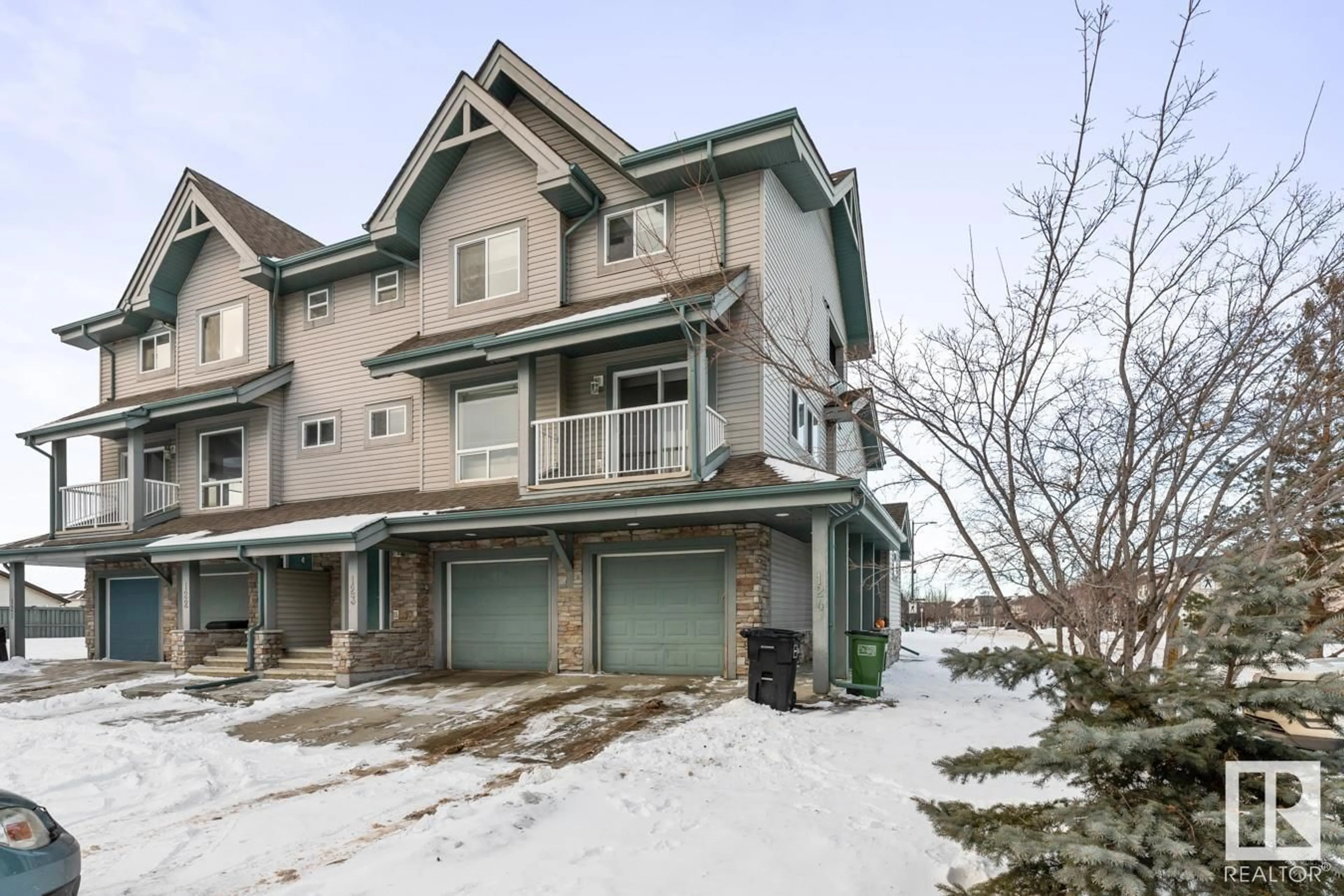 A pic from outside/outdoor area/front of a property/back of a property/a pic from drone, street for #124 12050 17 AV SW, Edmonton Alberta T6W1X4