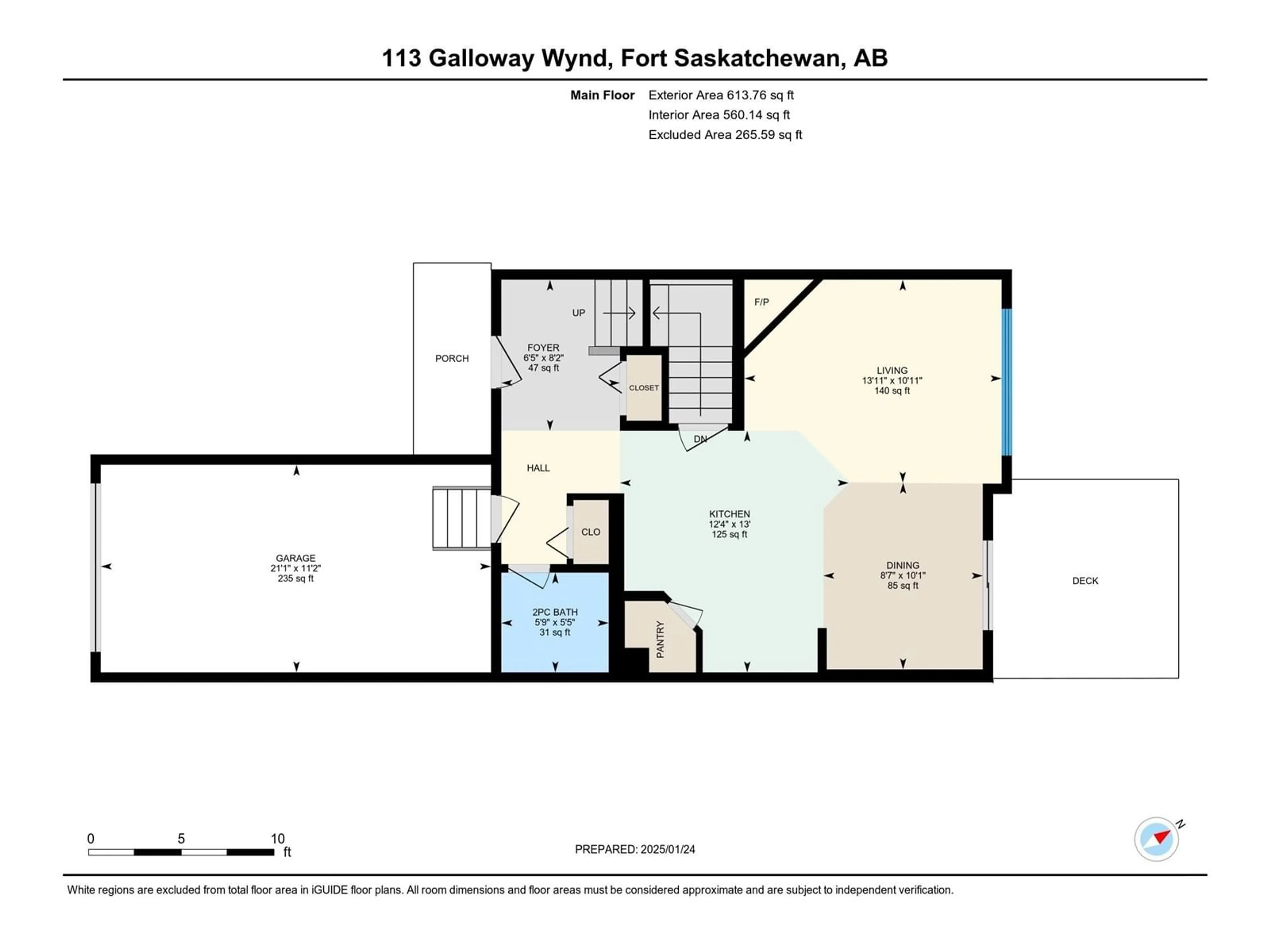 Floor plan for 113 GALLOWAY WD, Fort Saskatchewan Alberta T8L0B9