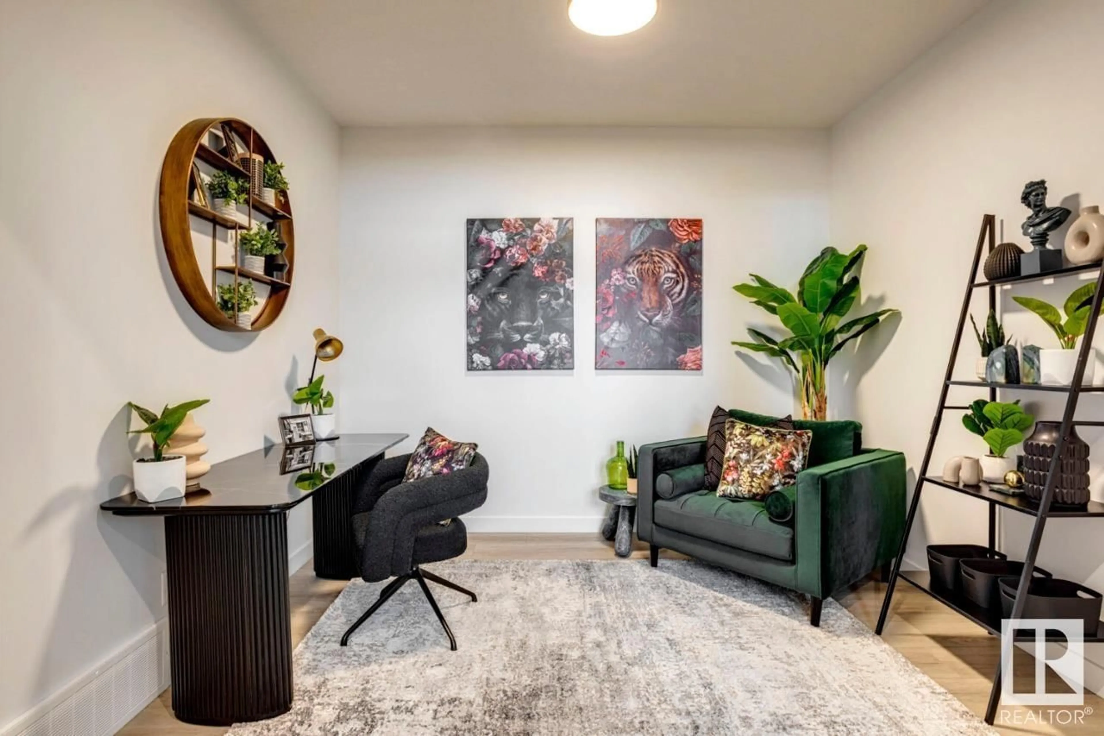 Living room with furniture, unknown for 19015 20 AV NW, Edmonton Alberta T6M3A7