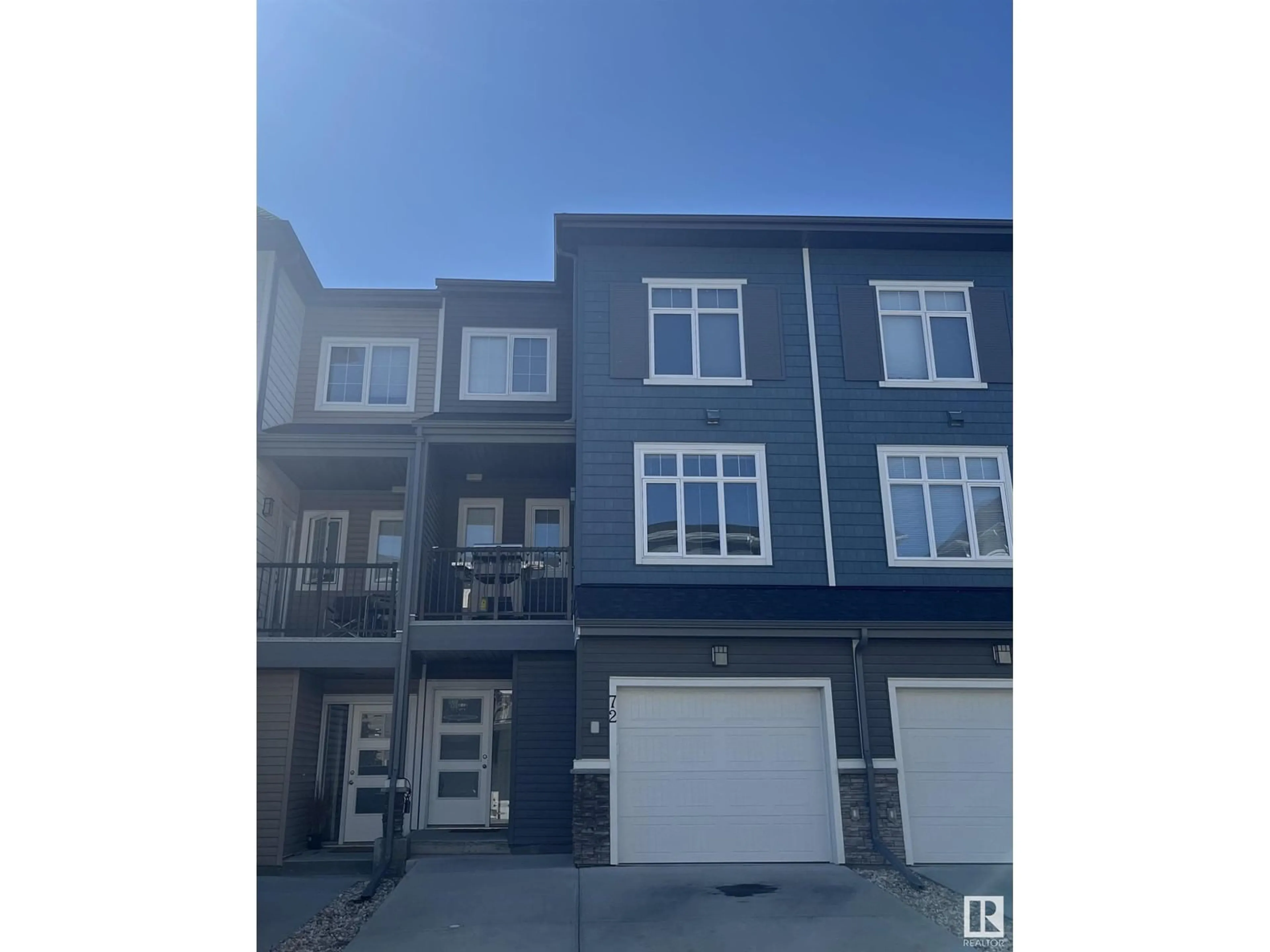 A pic from outside/outdoor area/front of a property/back of a property/a pic from drone, street for #72 600 BELLEROSE DR, St. Albert Alberta T8N7T5